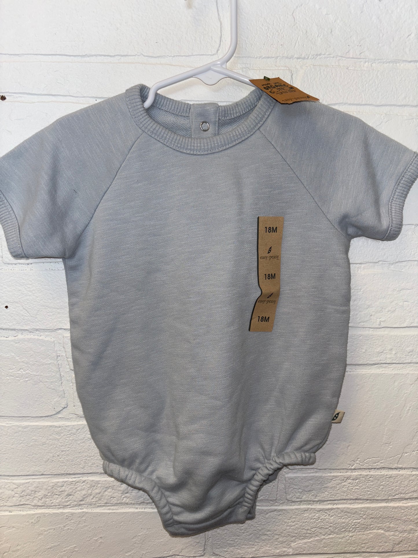 18m NEW Easy Peasy Light Blue Romper