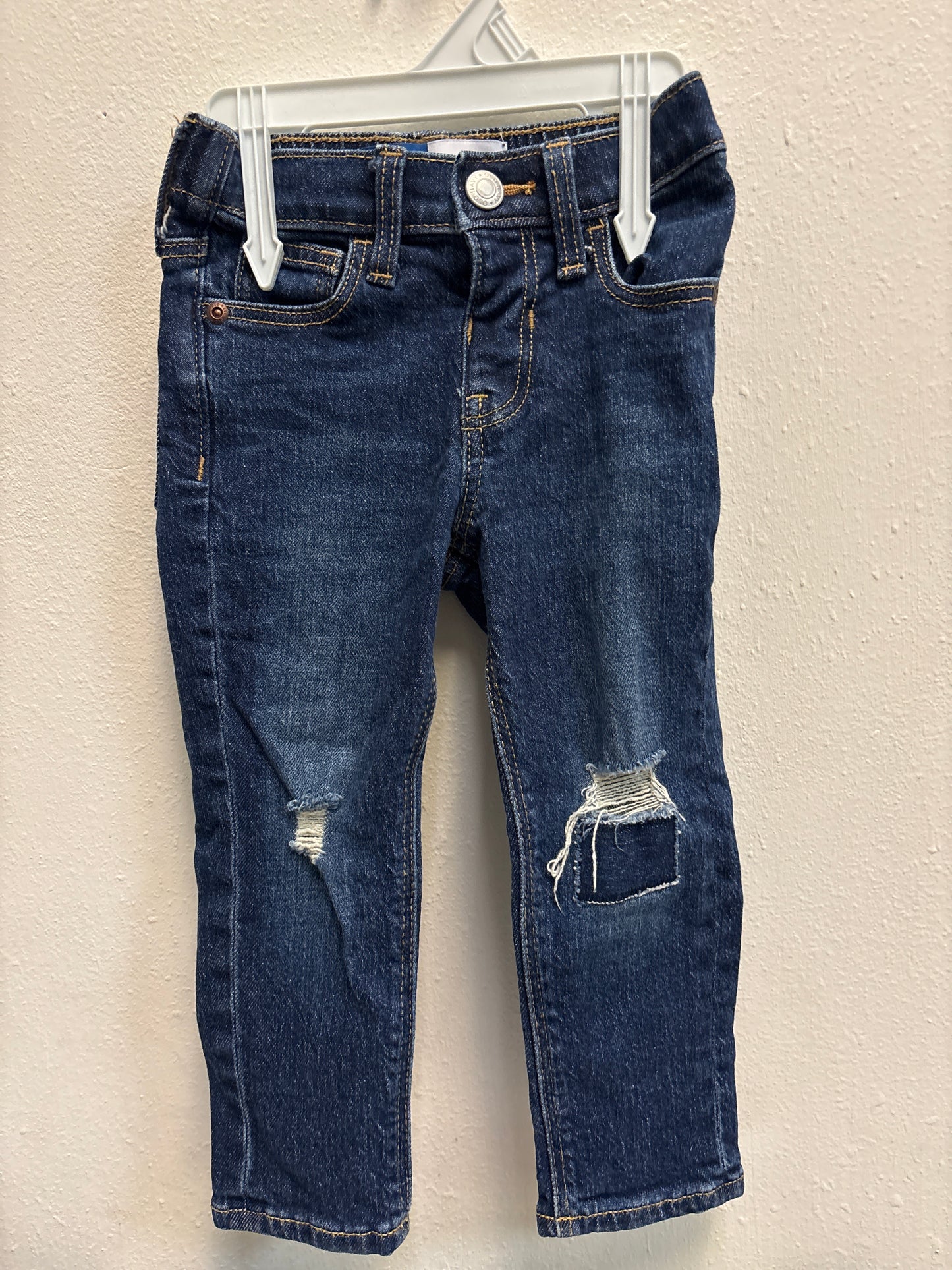 2T Dark Distressed Jeans