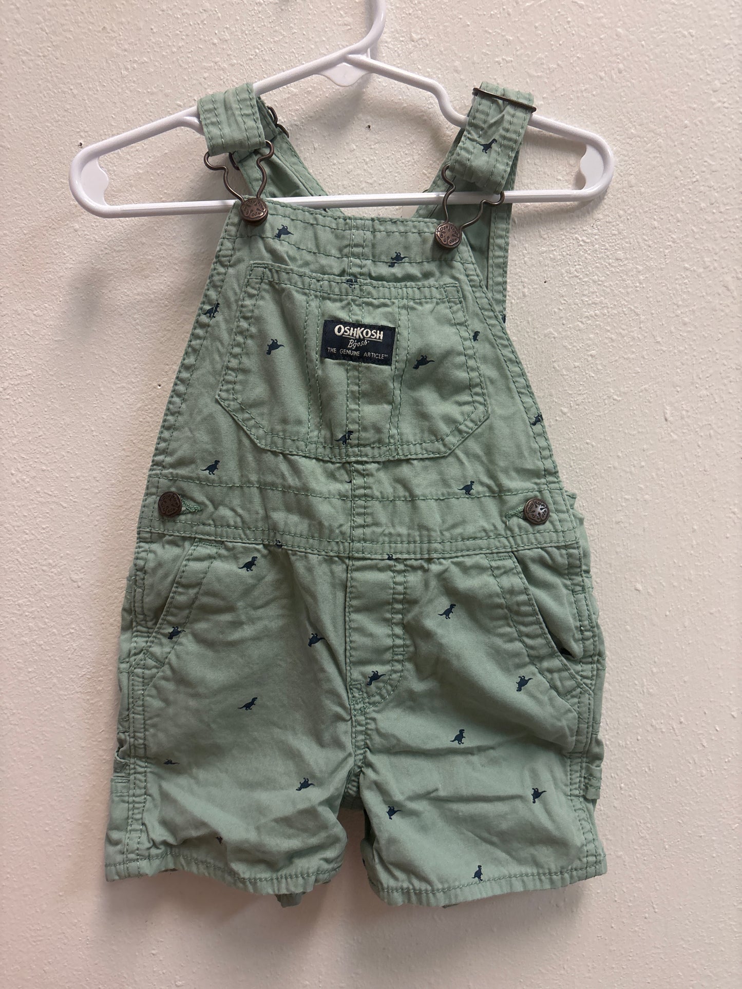 2T Osh Kosh Dino Shortalls