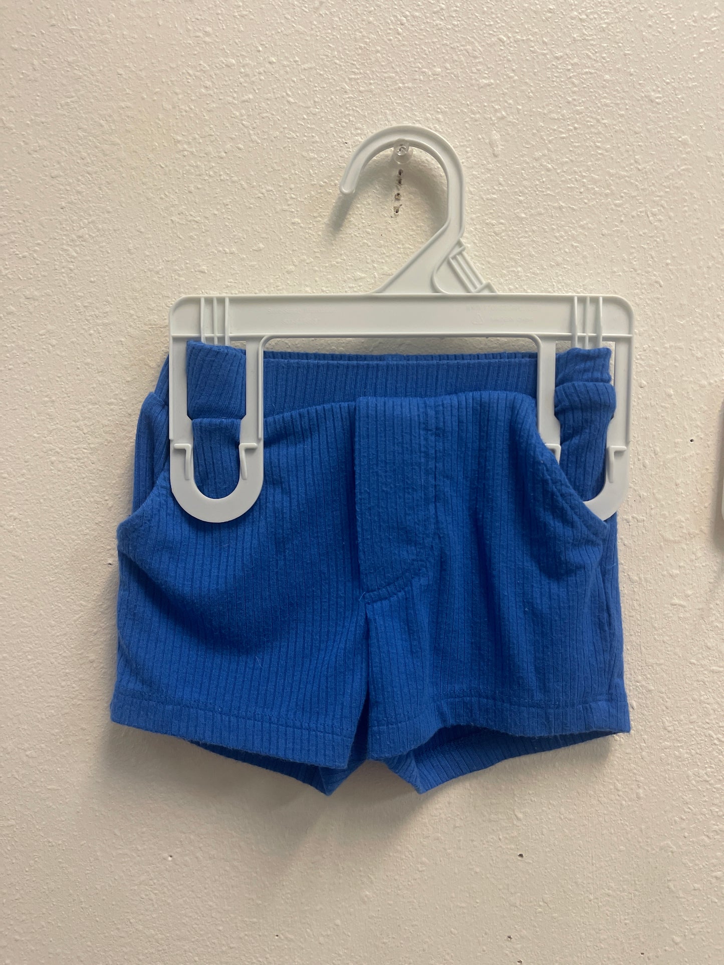 3/6m Kate Quinn Blue Ribbed Short