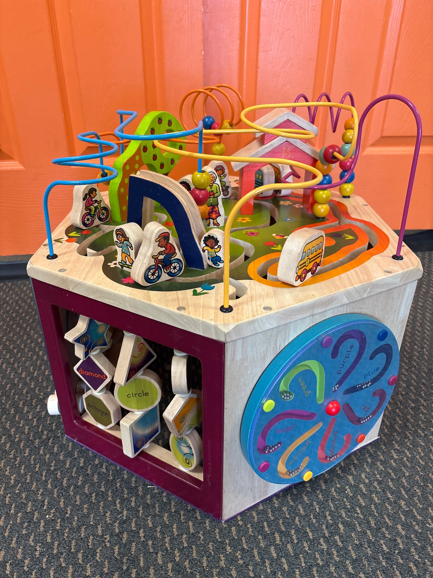 B Toys Wooden Activity Cube Youniversity