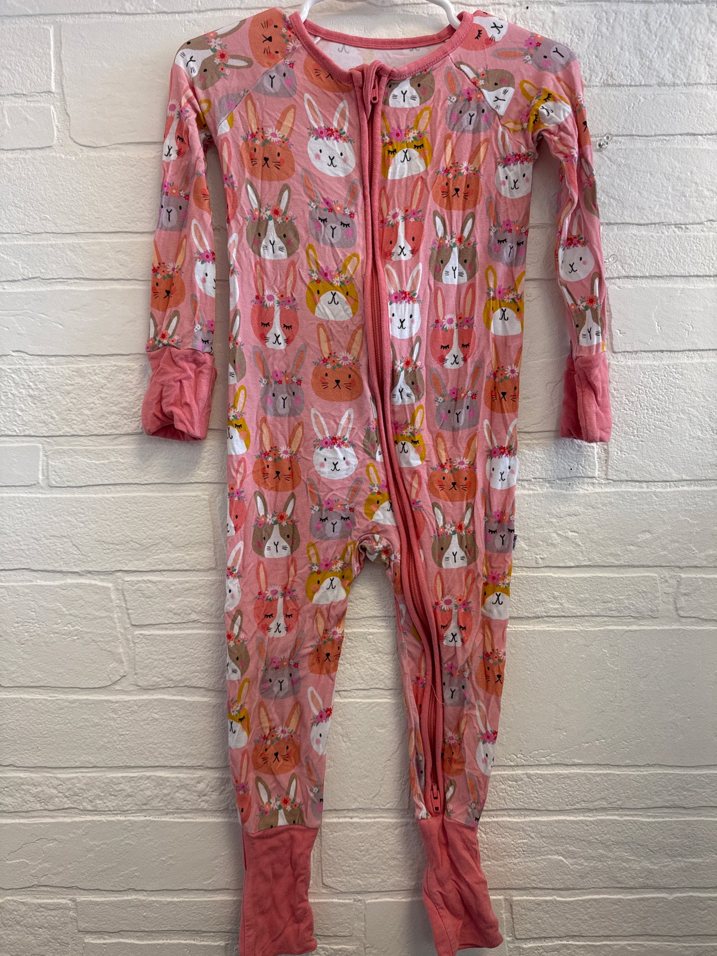 12-18m Little Sleepies Bamboo Pink Bunny Zippie
