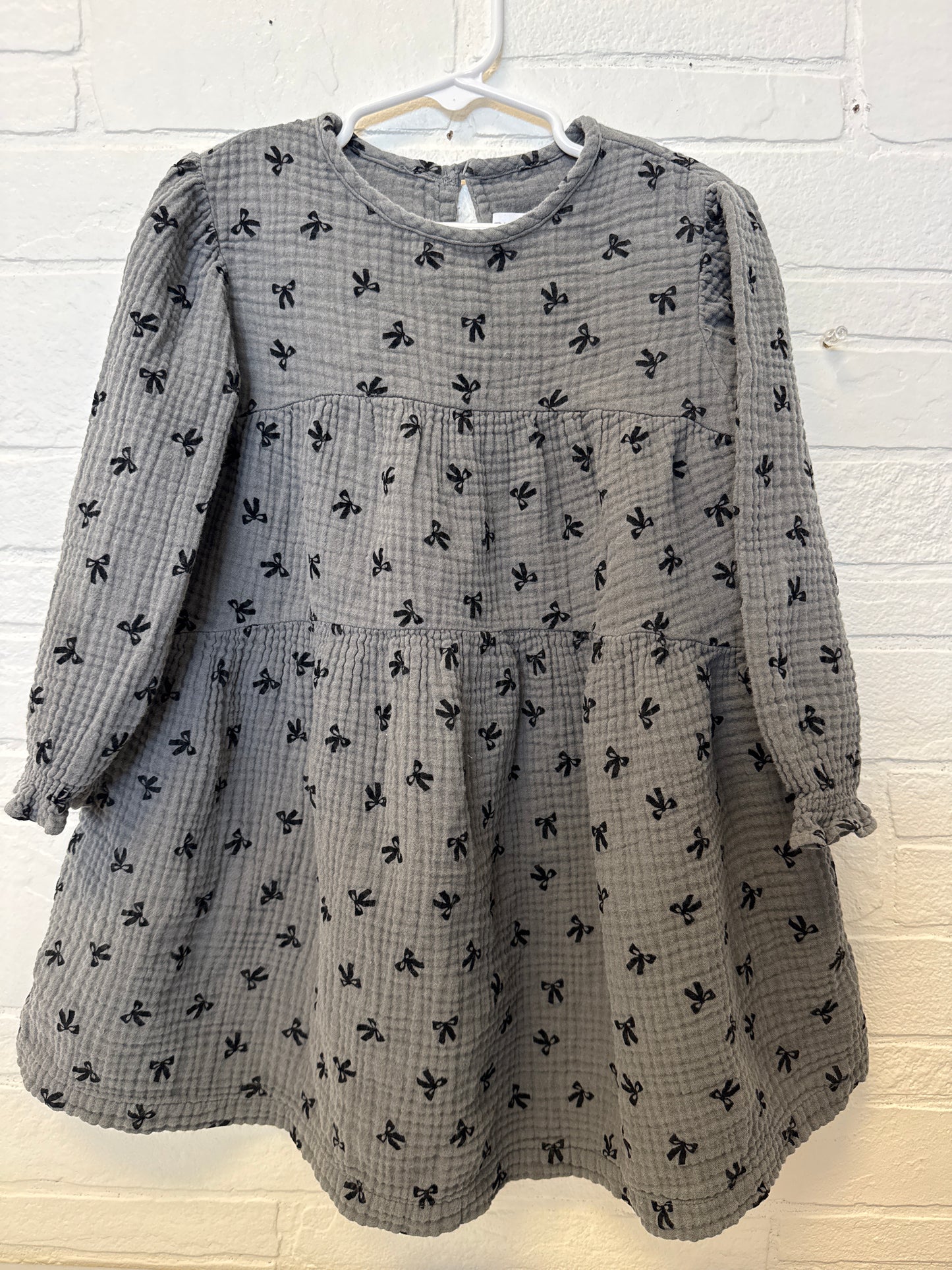 3-4 Zara Gray Guaze Dress W/Bows
