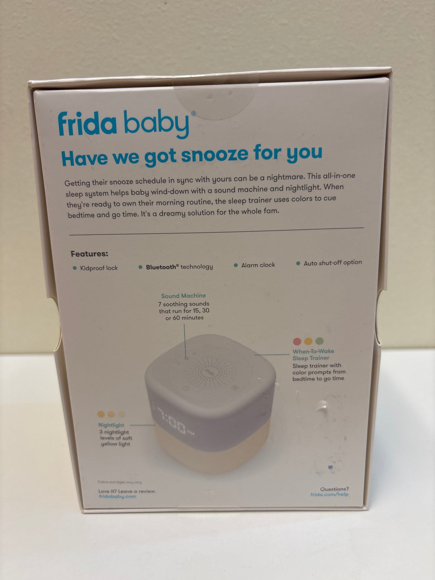 New 3-in-1 Sound Machine + When-To-Wake™ Clock + Nightlight