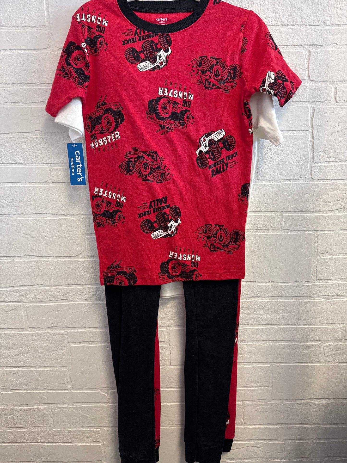 12 NEW Carters 4pc Monster Truck Pajamas