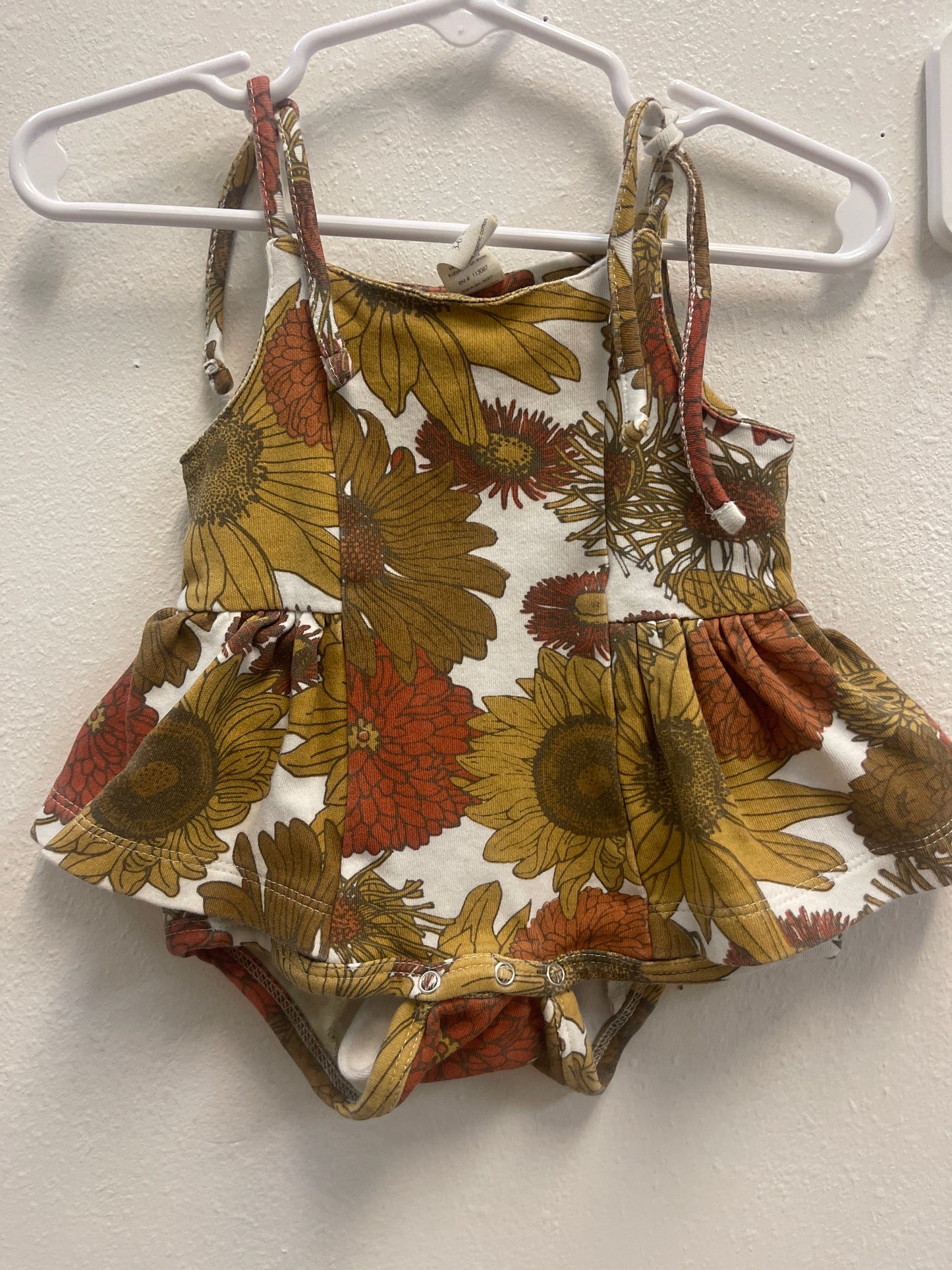 3/6m Kate Quinn Sunflower Romper