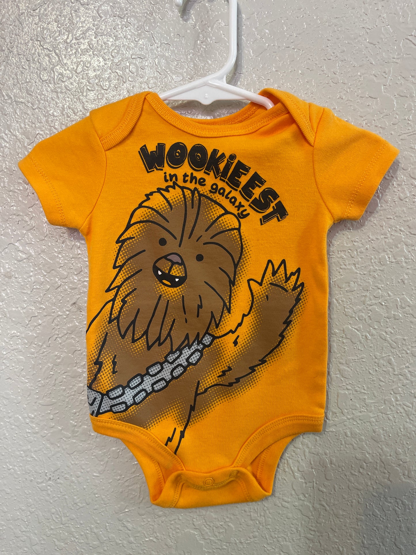 0/3m Star Wars Wookie Onesie Orange