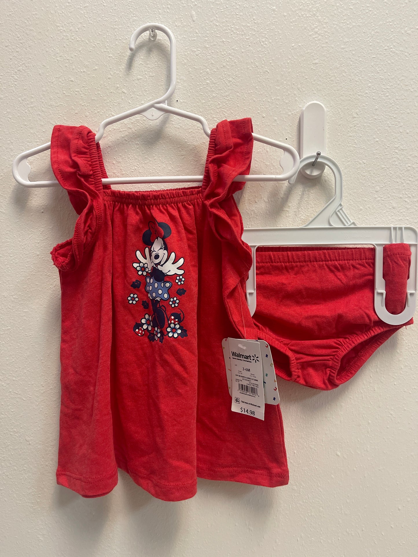 3/6m NEW Minnie Mouse Dress + Bloomer