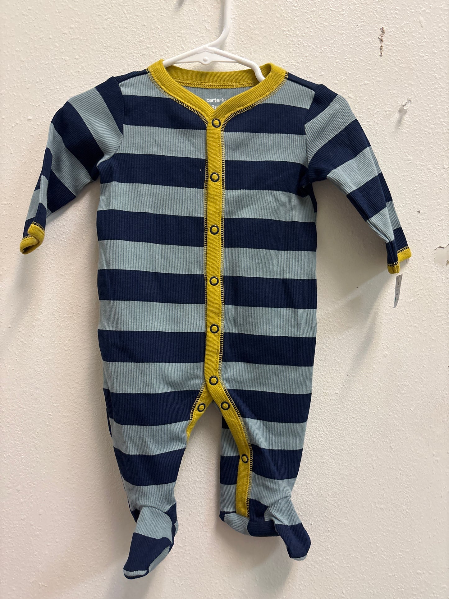 3m New Blue Stripe Pajama Sleeper