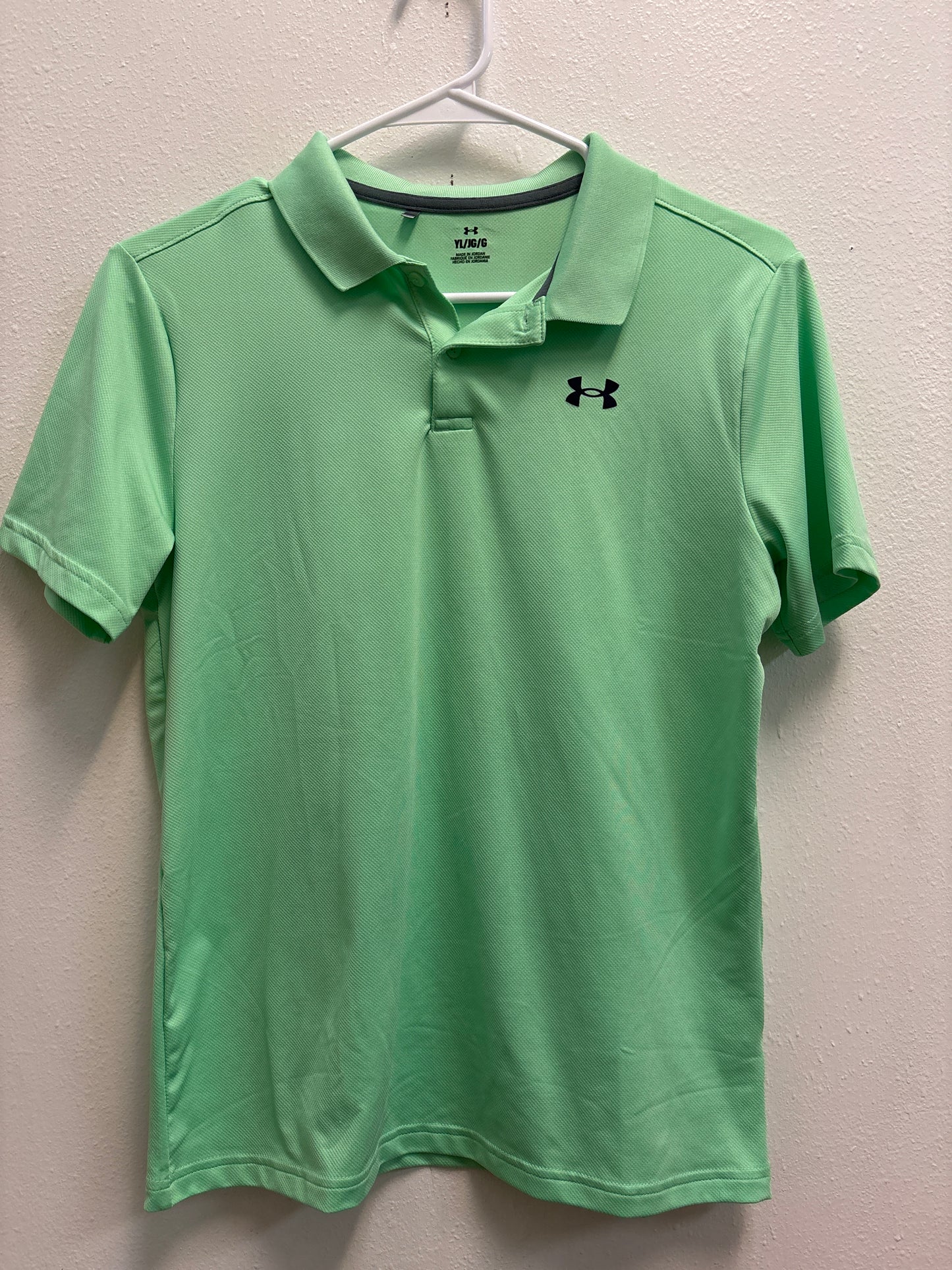 YLG Under Armour Mint Green Polo
