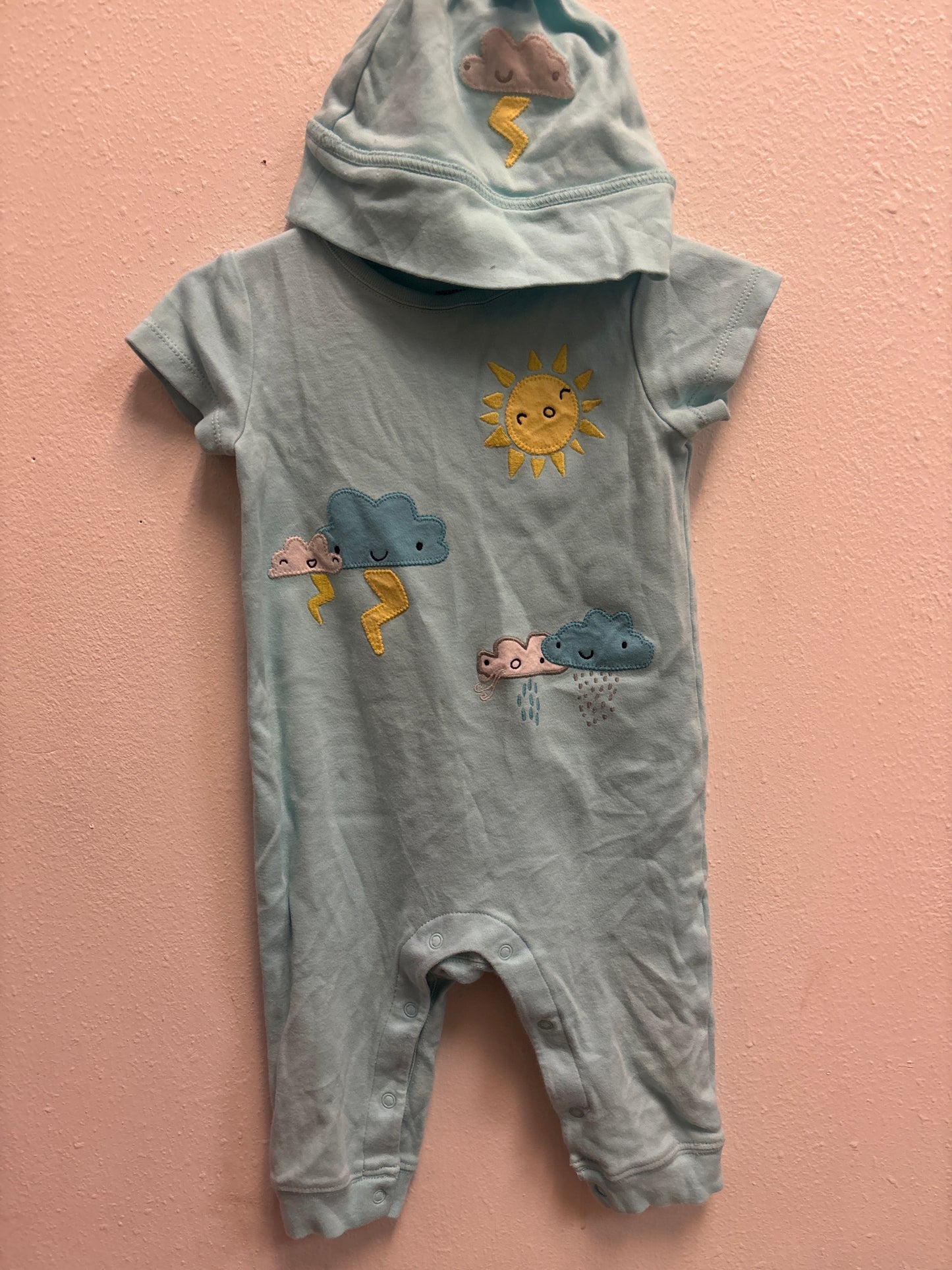 6-12m Gymboree Romper + Hat
