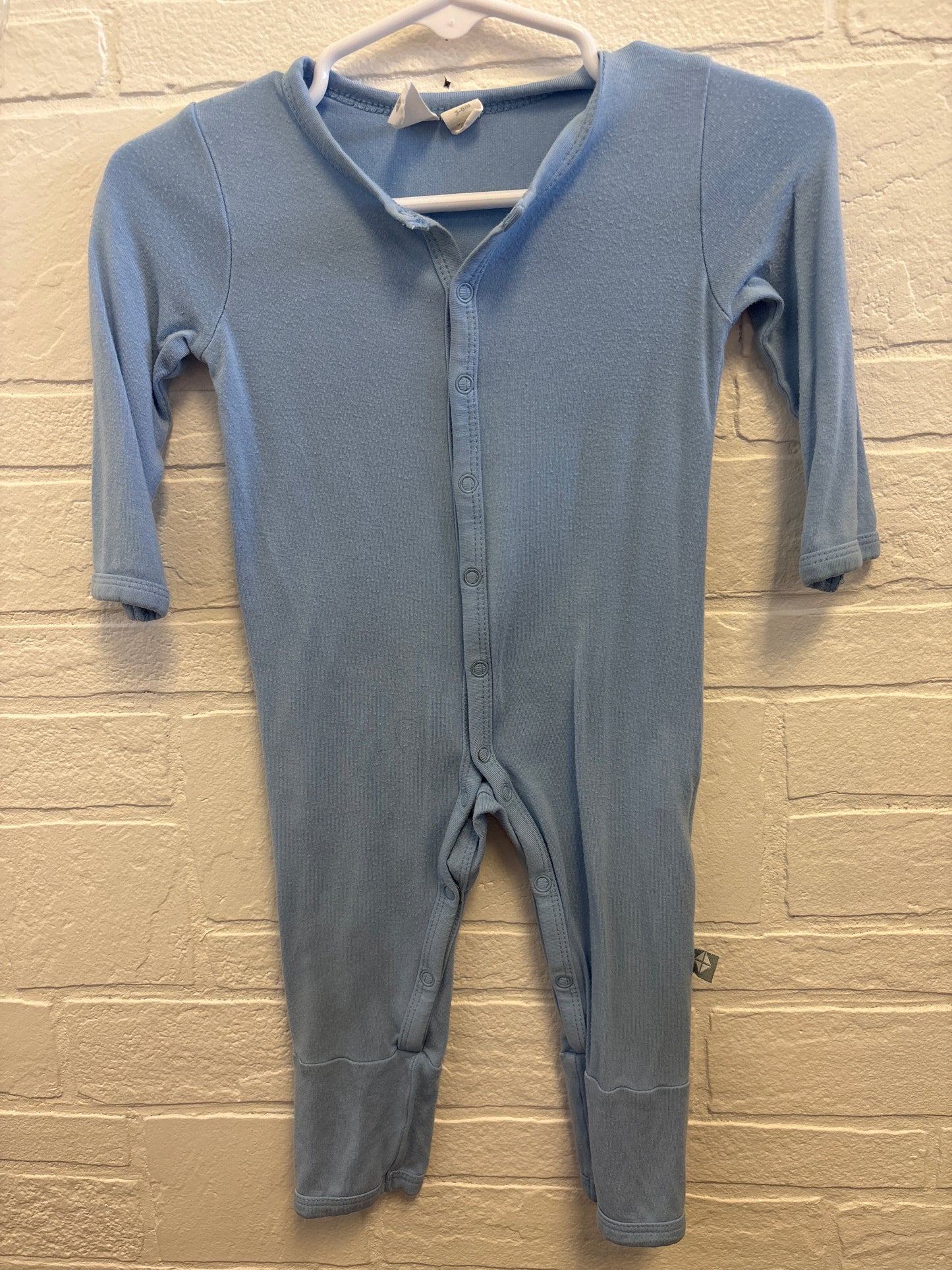 3-6m Kyte Bamboo Light Blue Romper
