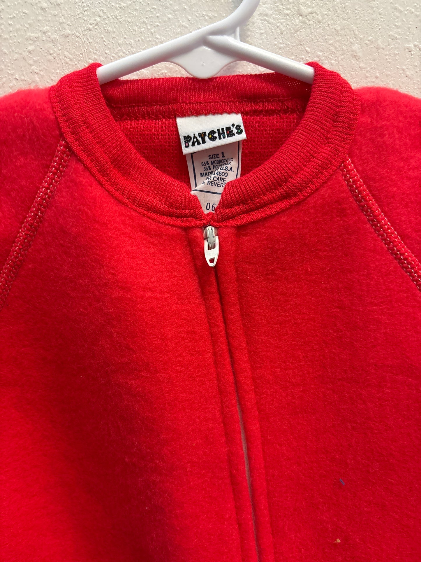 Size 1 (6-12m) Vintage Red Sleeper