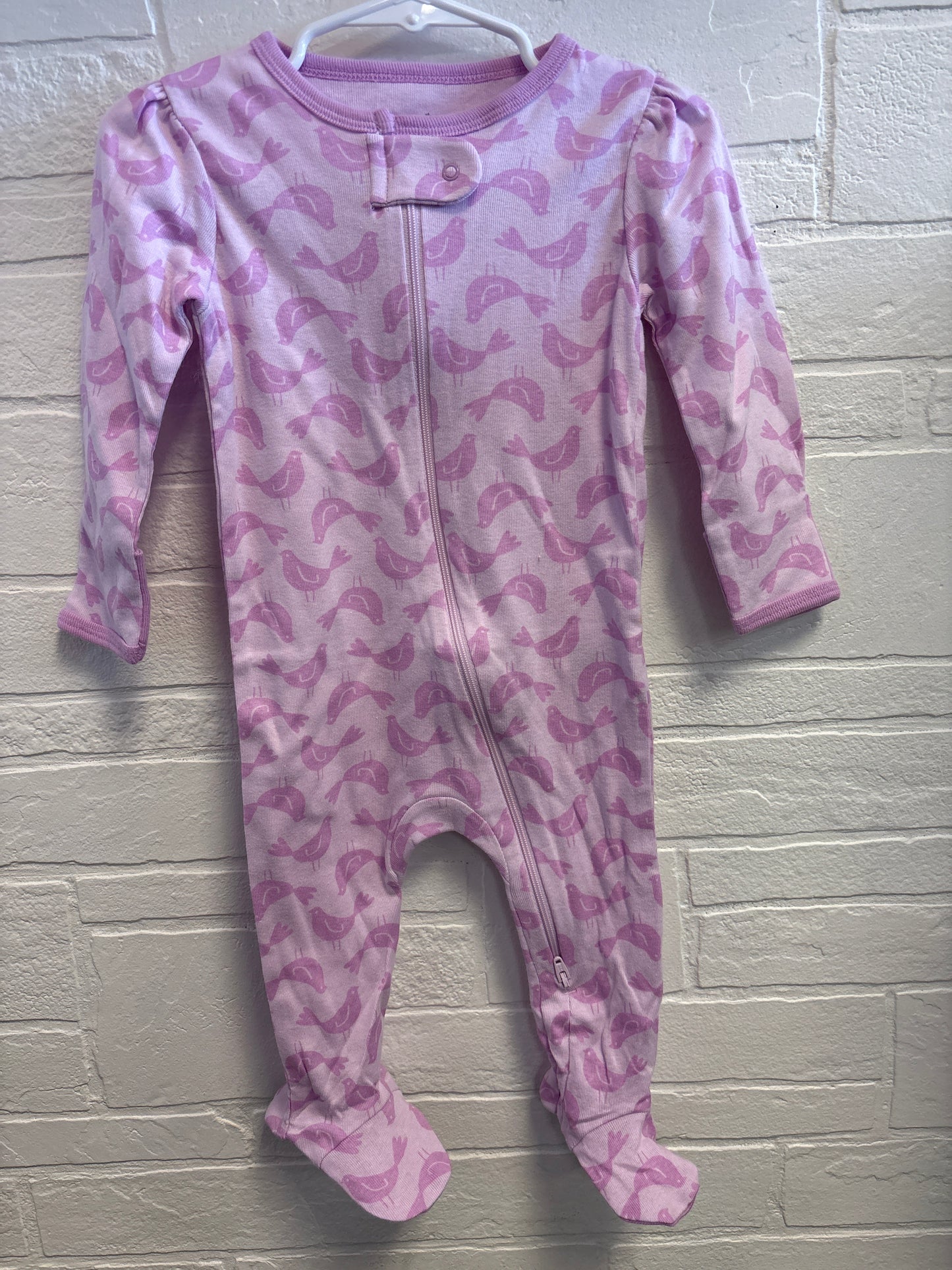 6-9m New Purple Birds Pajama Sleeper