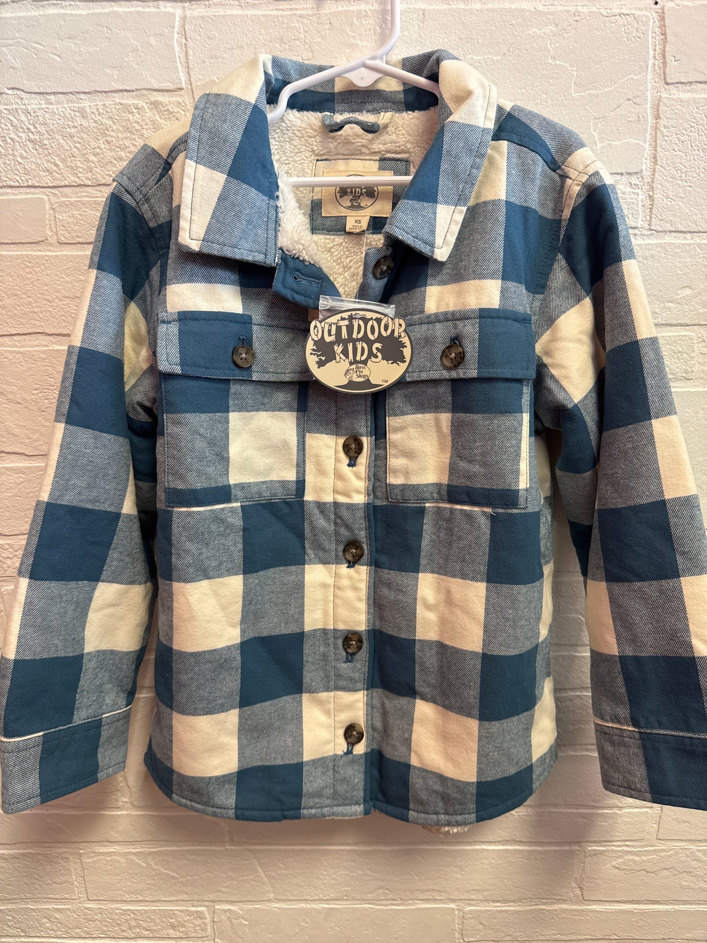 XS(6-7) NEW Bass Pro Blue Plaid Shacket