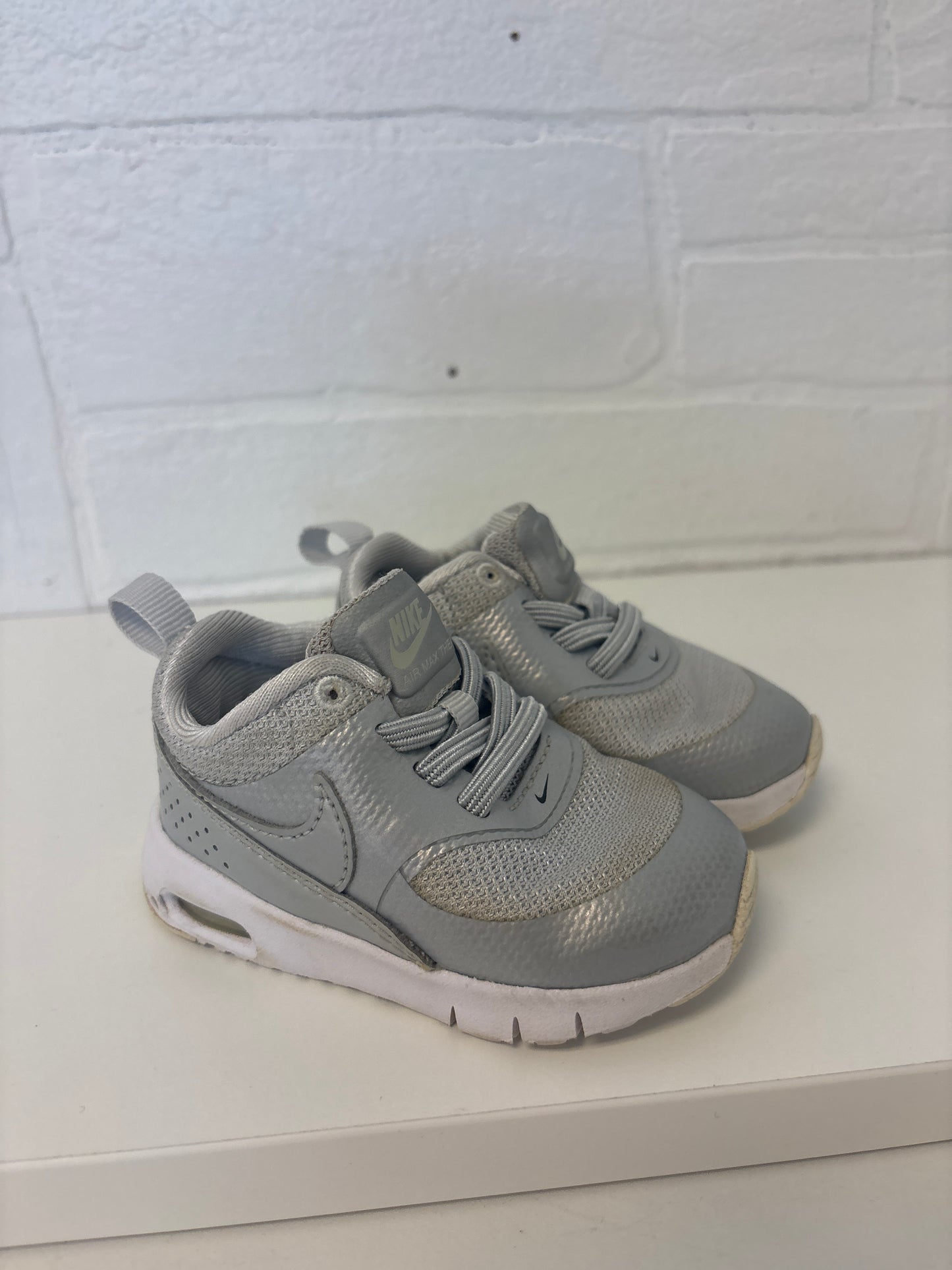 Size 4 Toddler Silver Nikes