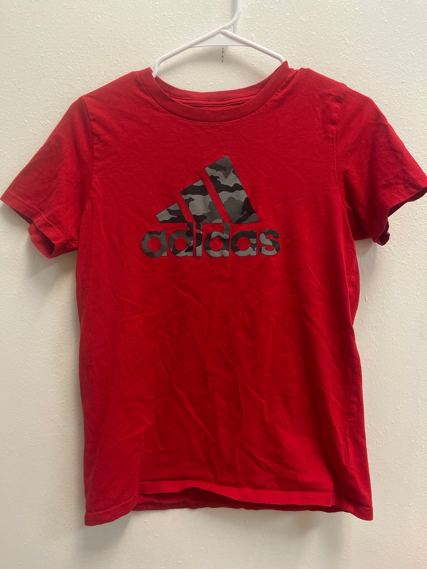 14/16 Adidas Red + Camo Tee