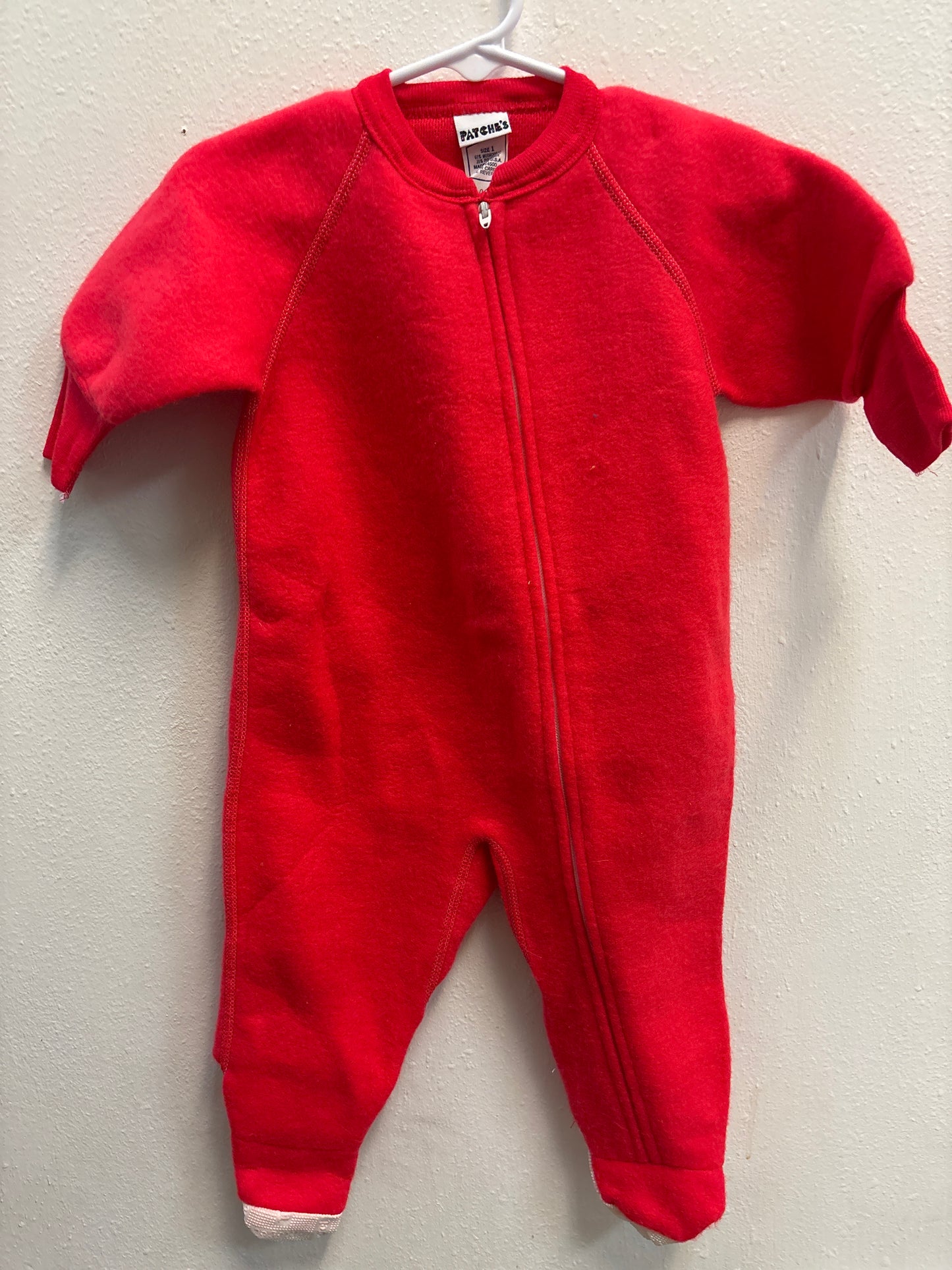 Size 1 (6-12m) Vintage Red Sleeper