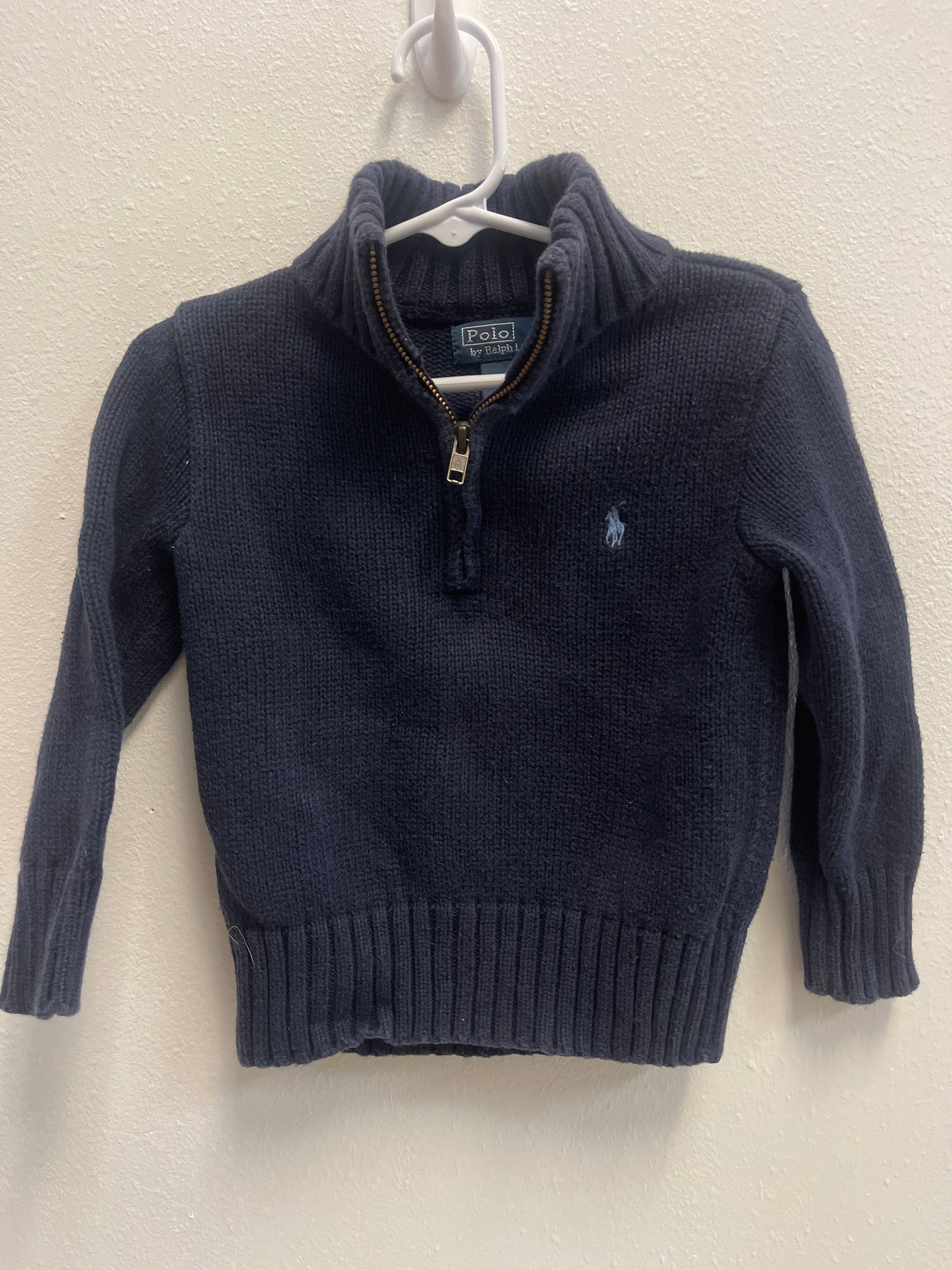 2t Polo Ralph Lauren Navy 1/2 Zip Pullover