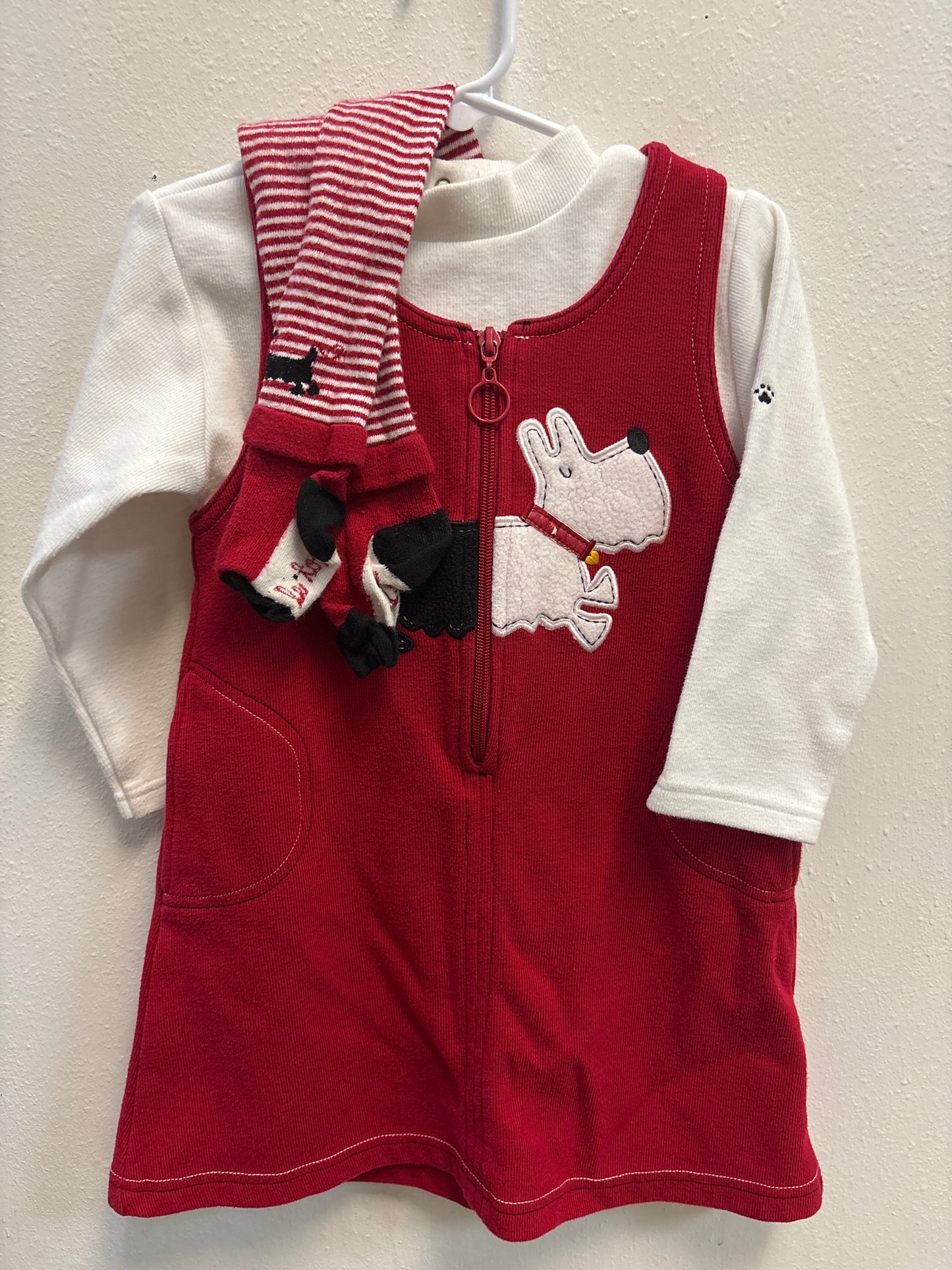 4T Vintage LeTop Scottie Dog Dress