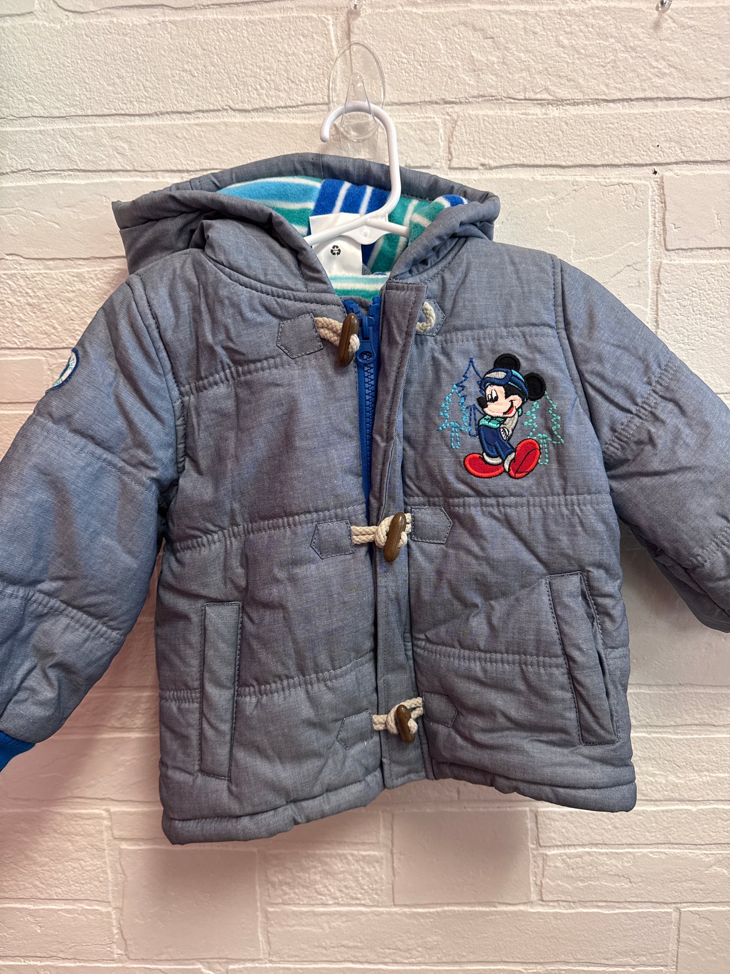 18-24m Mickey Fleece Lined Coat