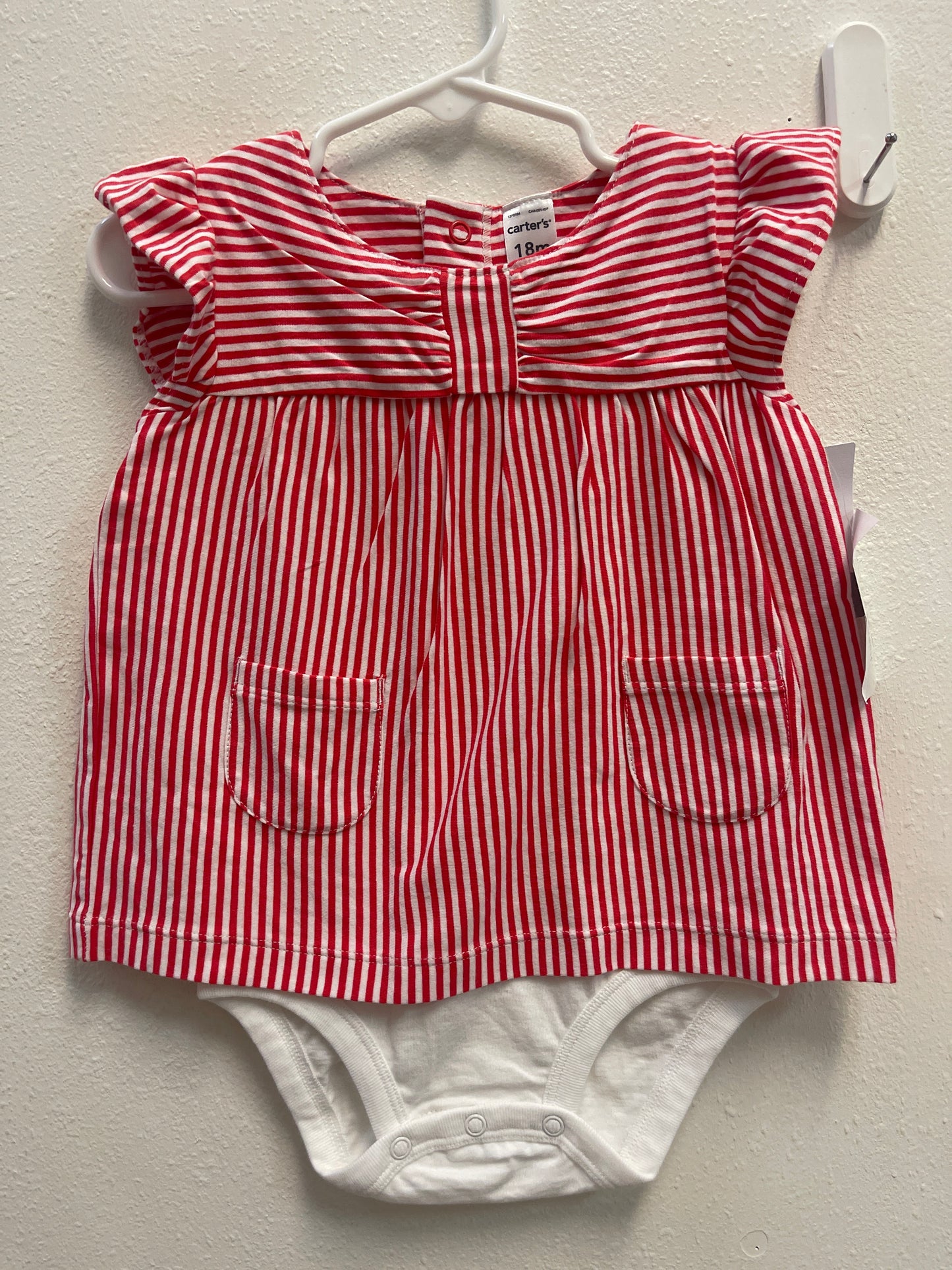 18m NEW Carter’s Red Stripe Romper