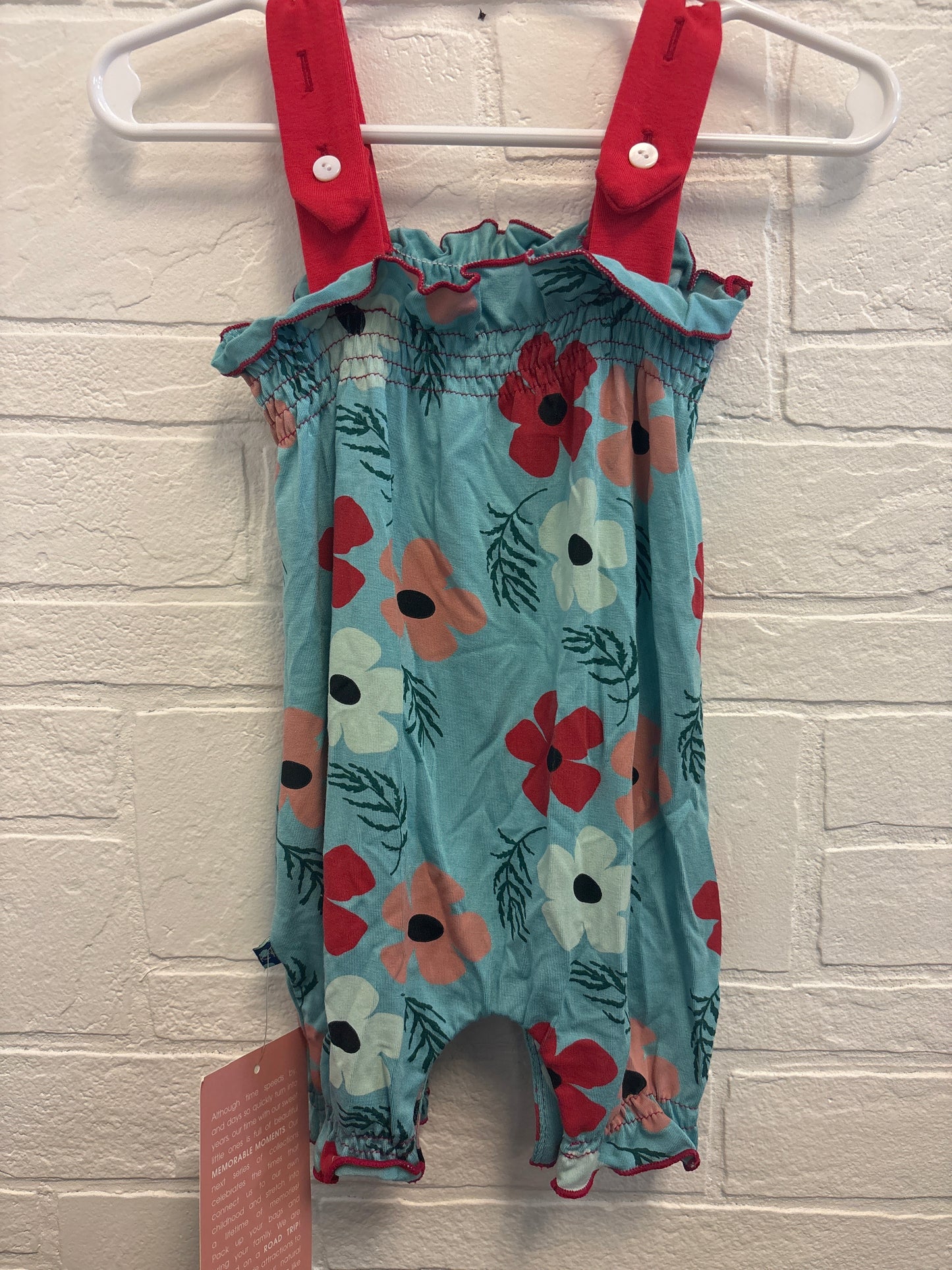 6-12m New KicKee Pants Floral Romper