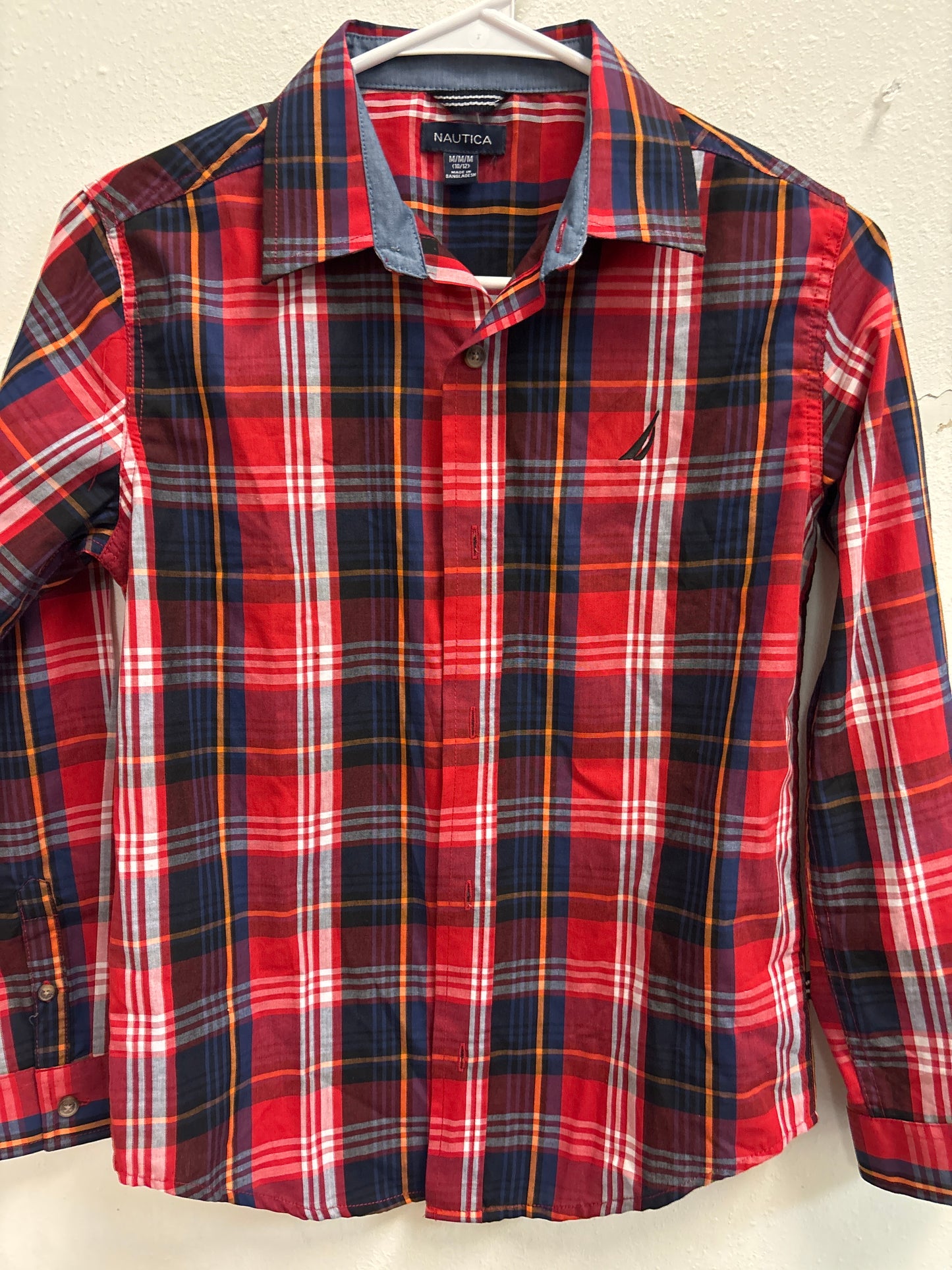 10 Nautica Red Plaid Shirt