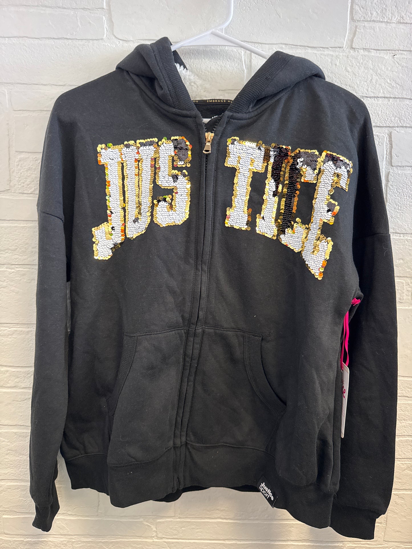 XL 16/18 NWT Justice Black Sequin Jacket