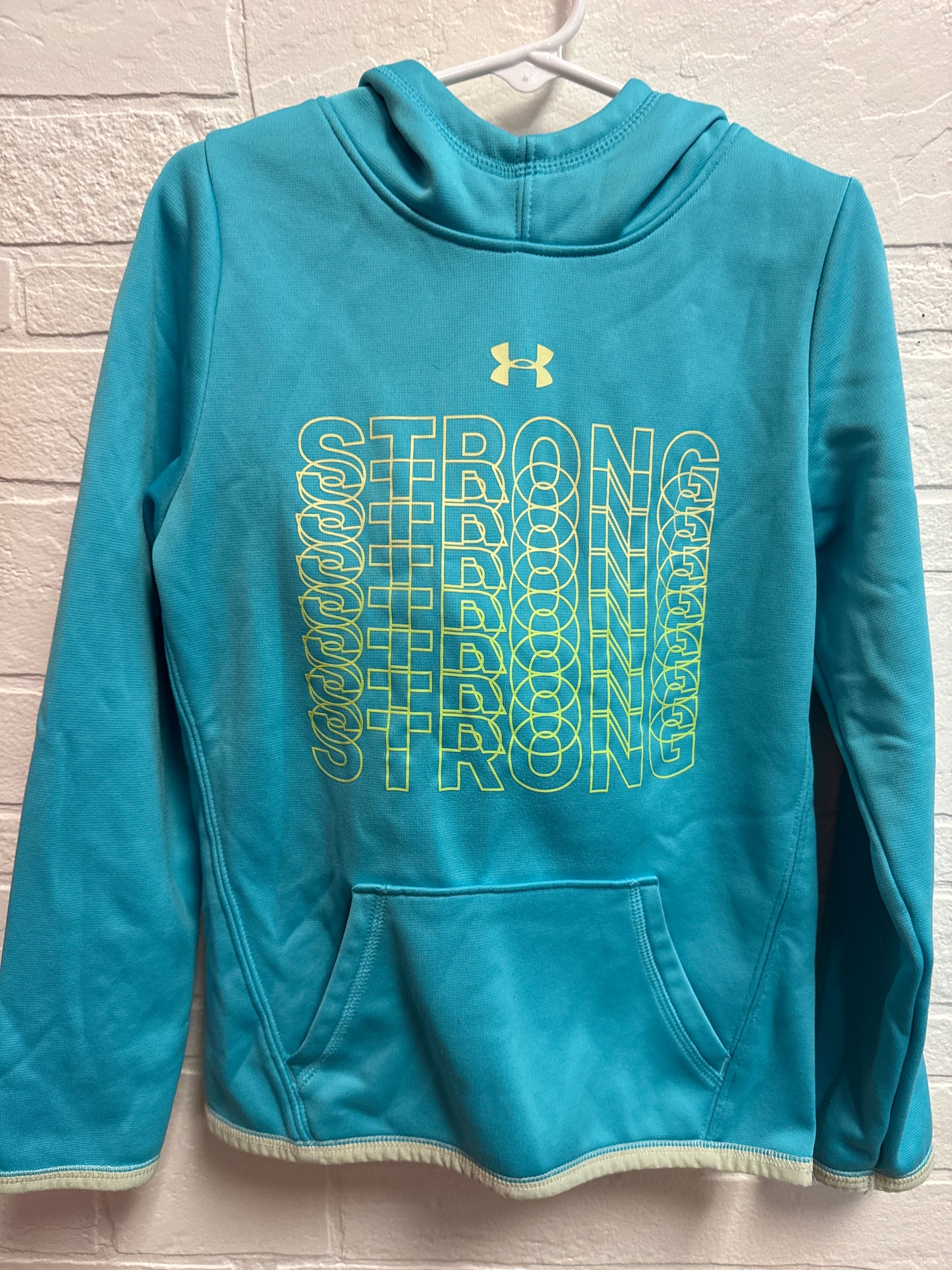 YXS(6-7) Under Armour Teal Strong Hoodie