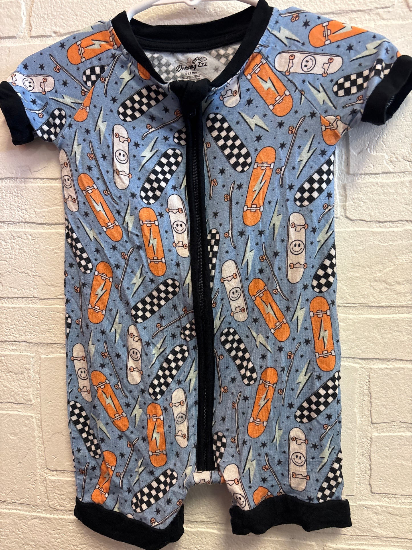 6-12m Bamboo Skateboard Pajamas