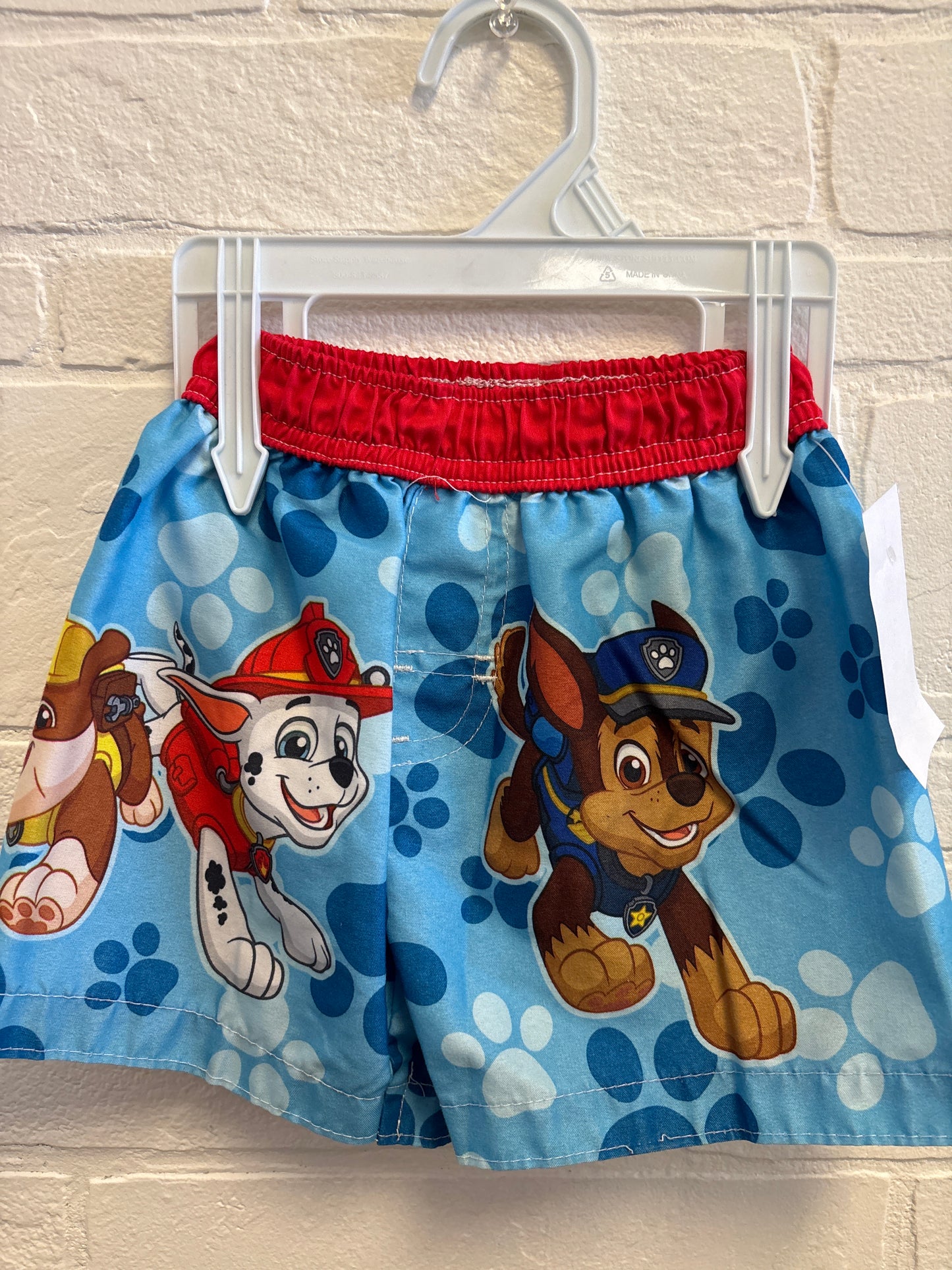 12m Red & Blue Paw Patrol Swim Trunk