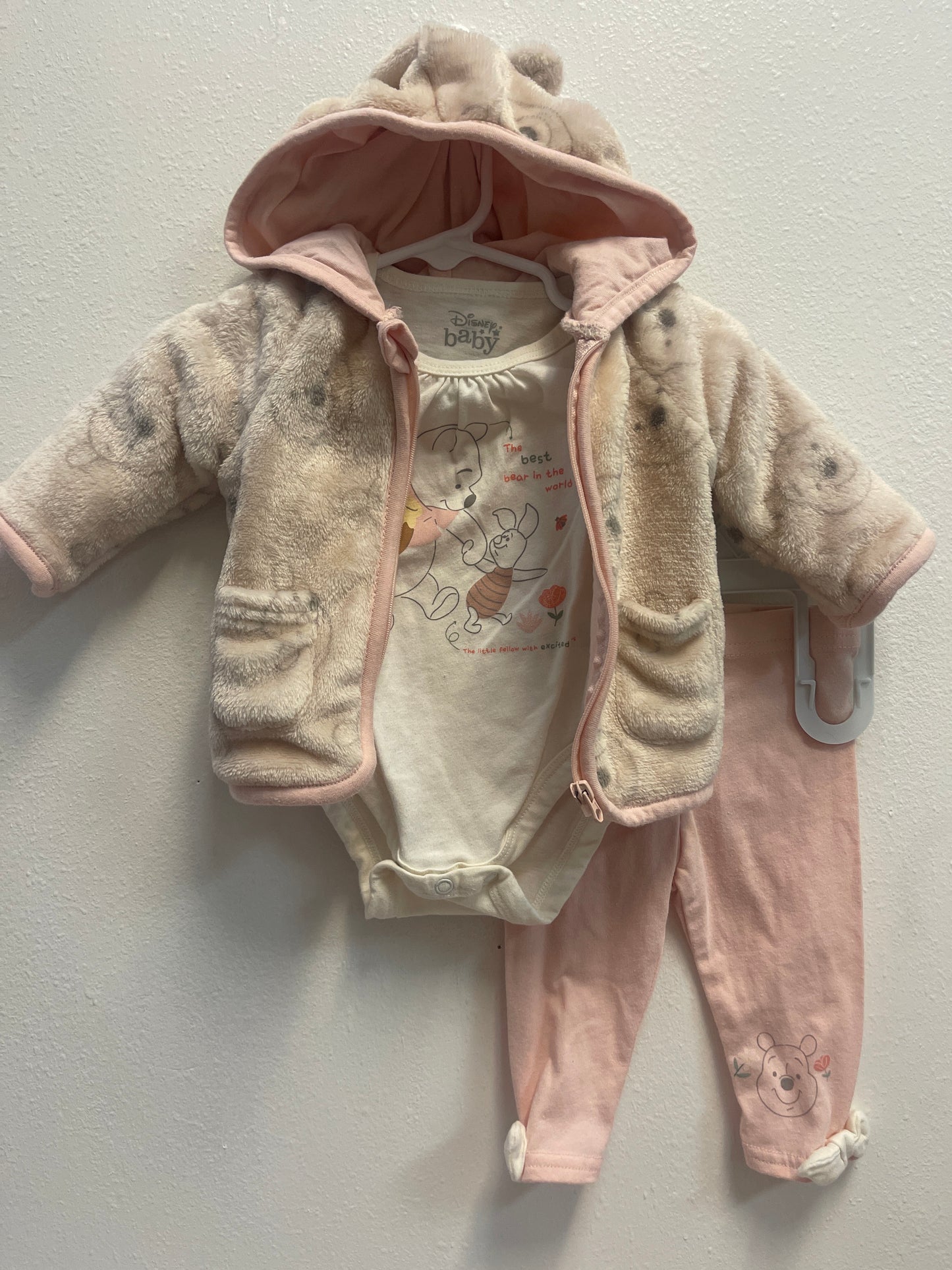 3/6m Disney Baby Pooh 3 pc Set