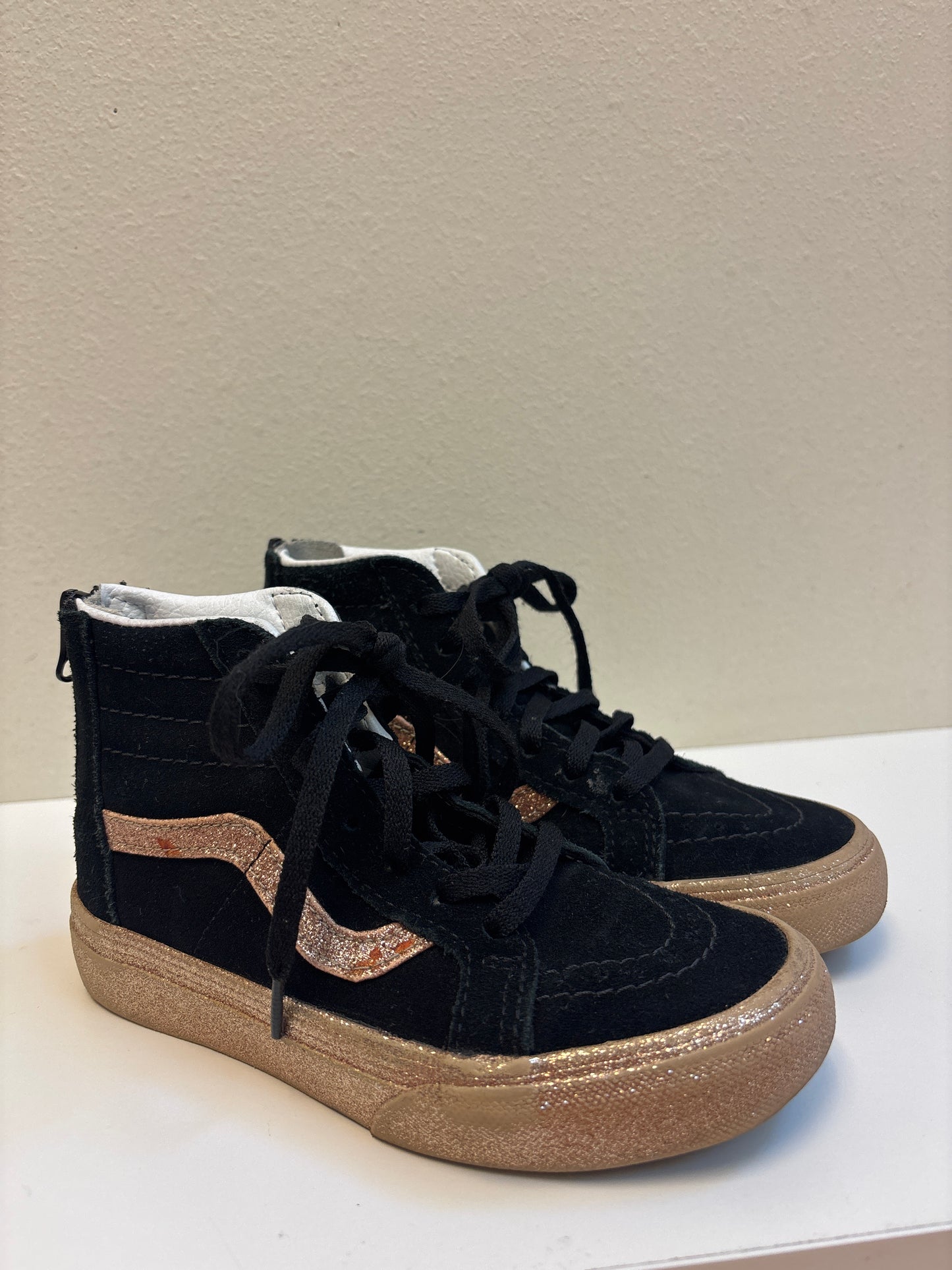 Size 13 Black Gold Vans