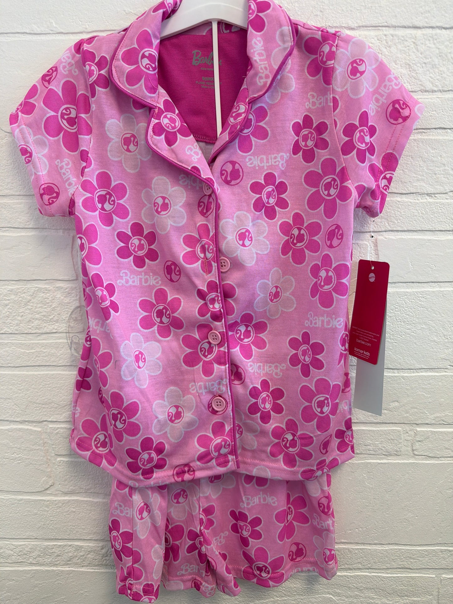 S(6-6x) NEW Pink Barbie Pajama Set