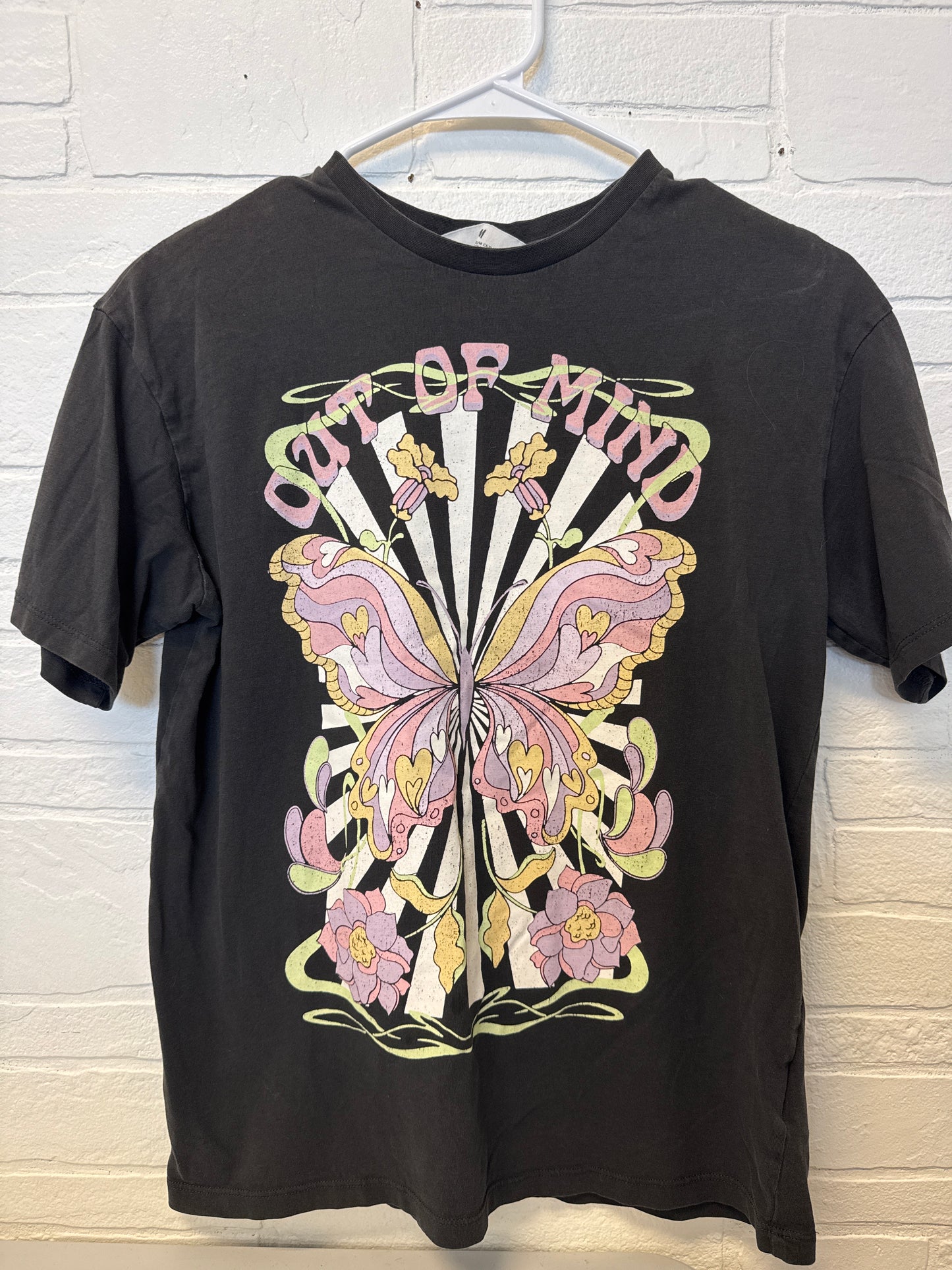 12-14 H&M Out Of Mind Butterfly Tee