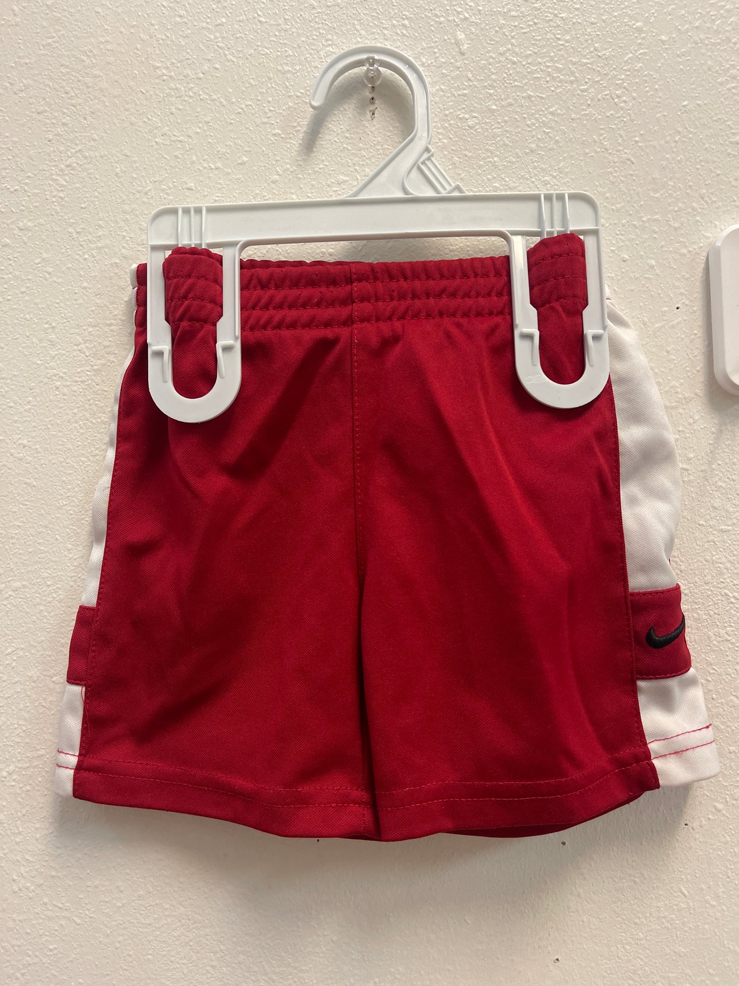 12m Nike Red + White Stripe Short