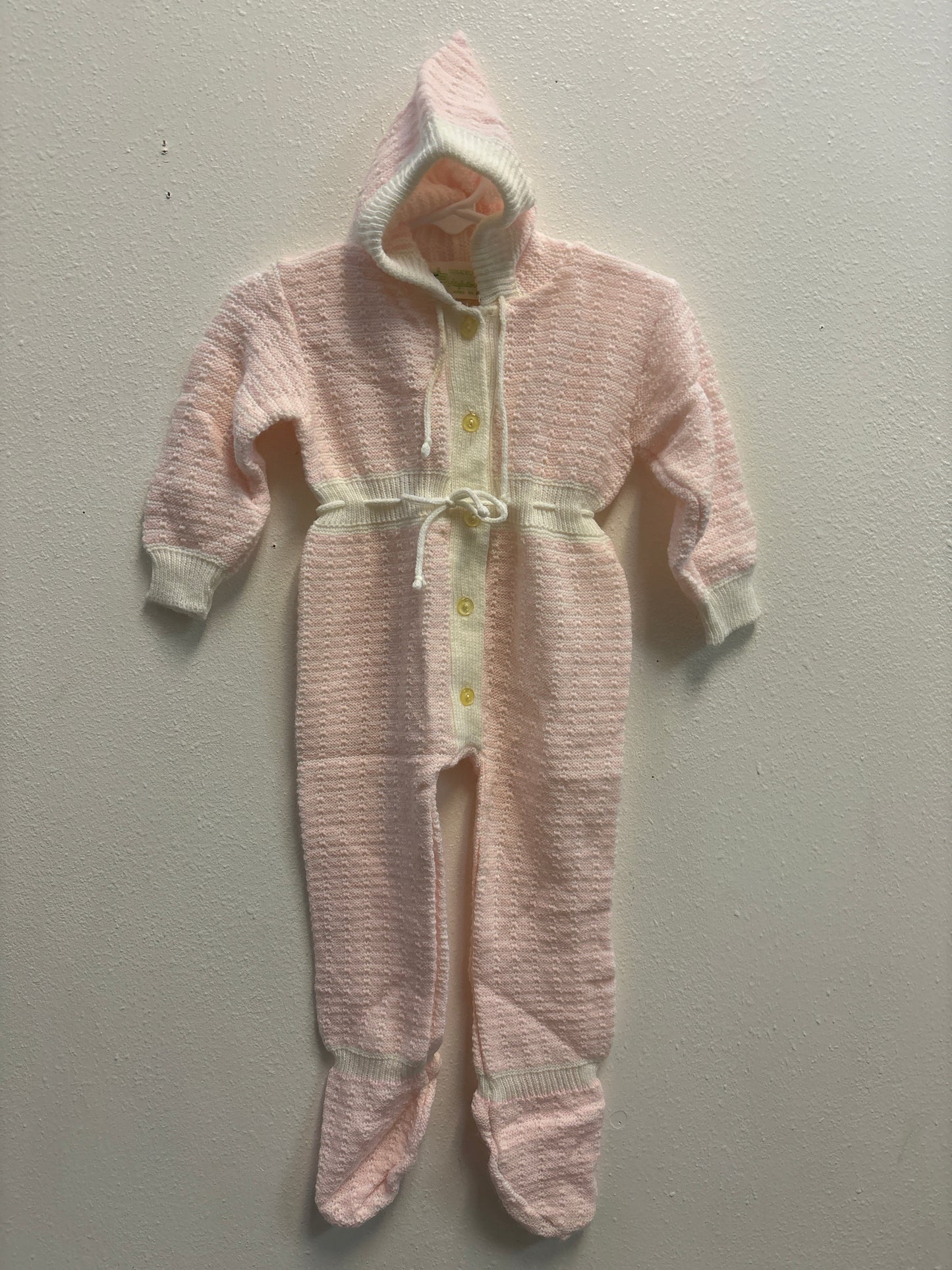6m Vintage Pink Sweater Romper