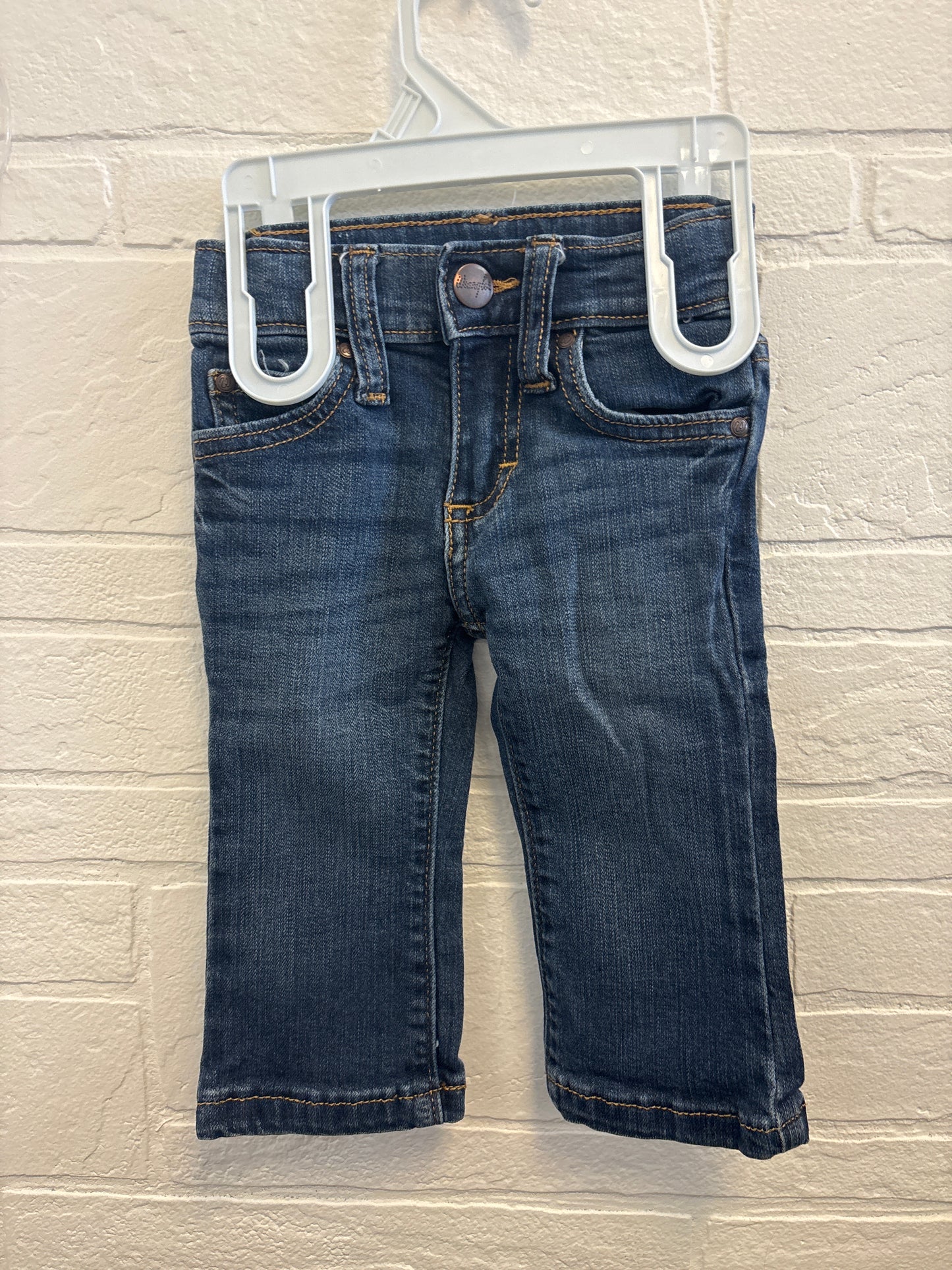 6-9m Wtanger Leather Patch Jeans