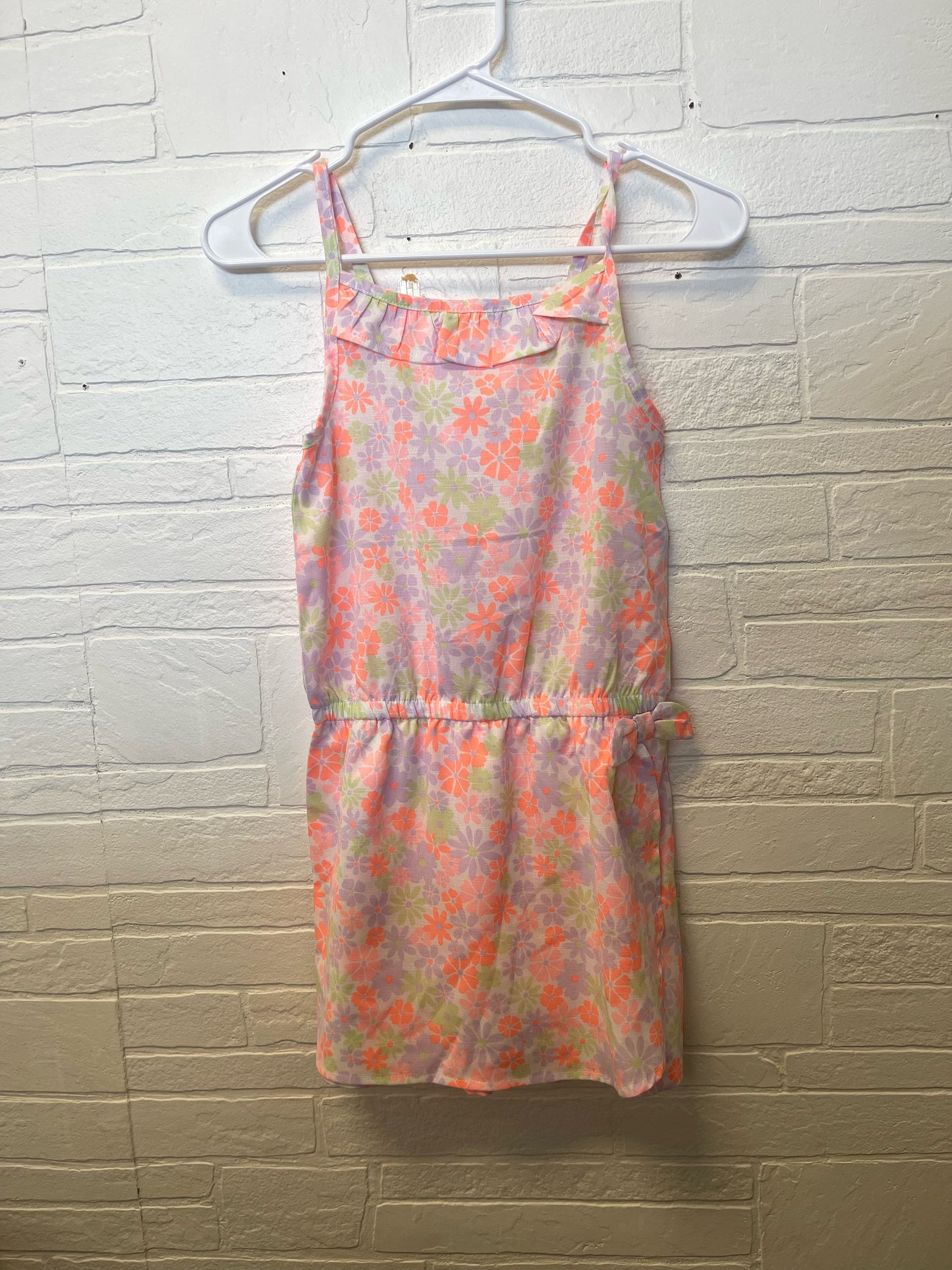 12 Little Lass Bright Floral Romper