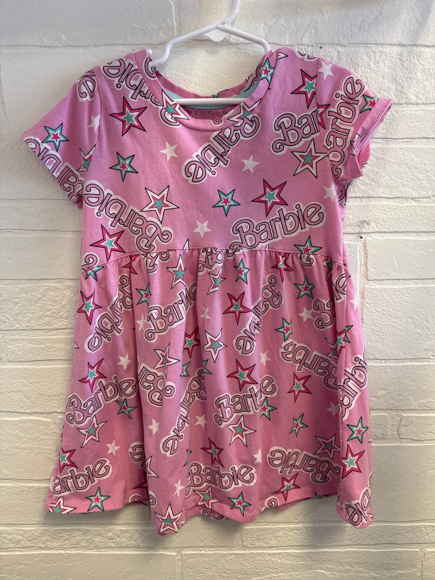 5t Barbie Pink Star Dress