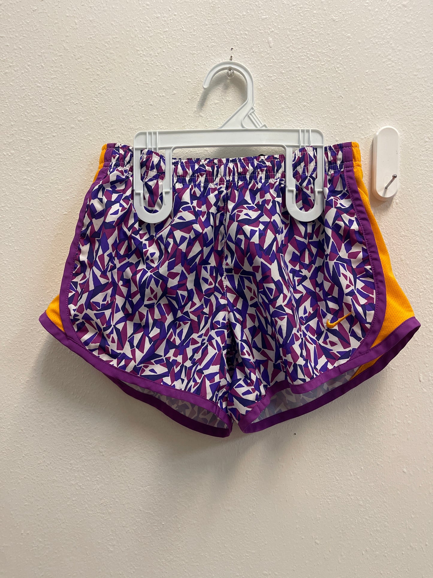 M Nike Purple Printed + Orange Dri Fit Short