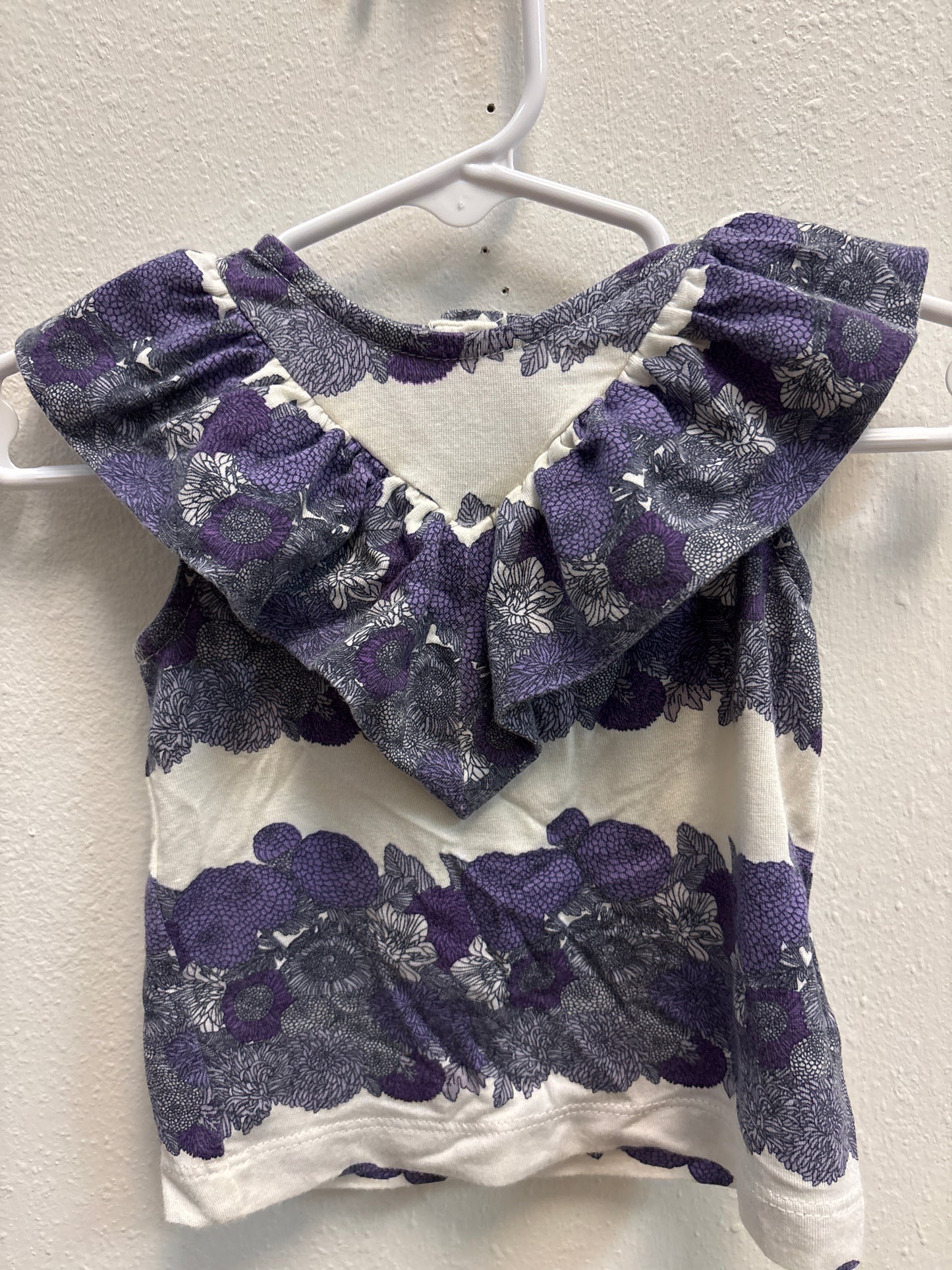 3-6m Kate Quinn Purple Floral Top
