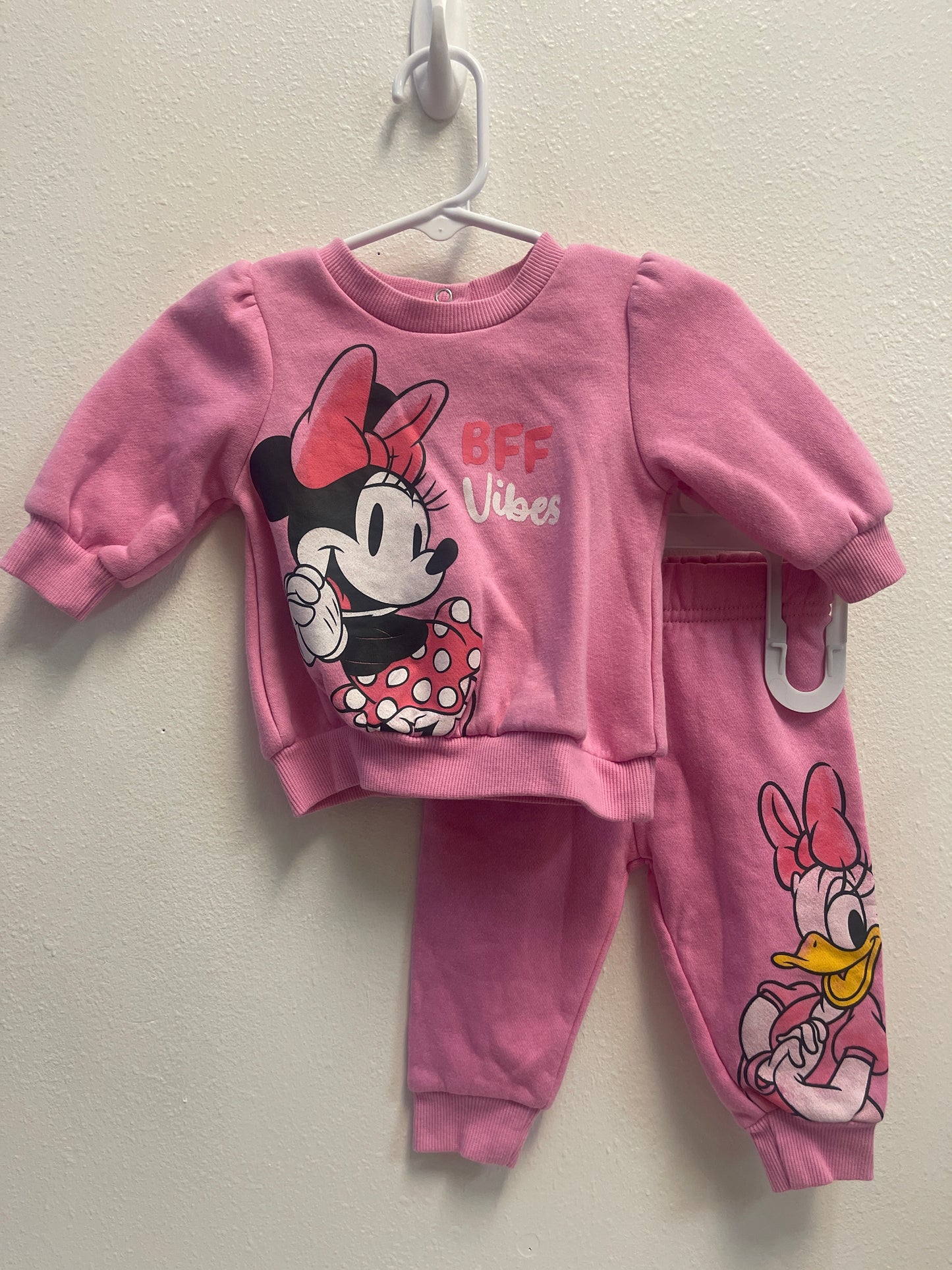 0/3m Minnie Daisy BFF Vibes Sweat Set