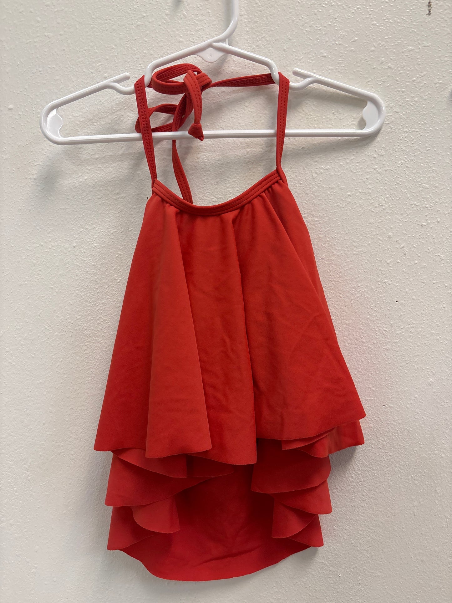 8-9 Kortni Jeane Orange Flutter Swim Top