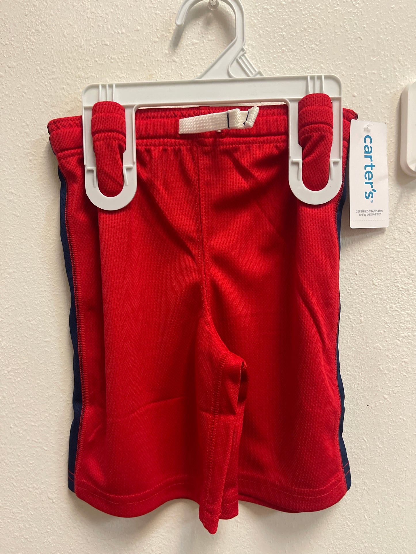 4t NEW Carters Red + Navy Short