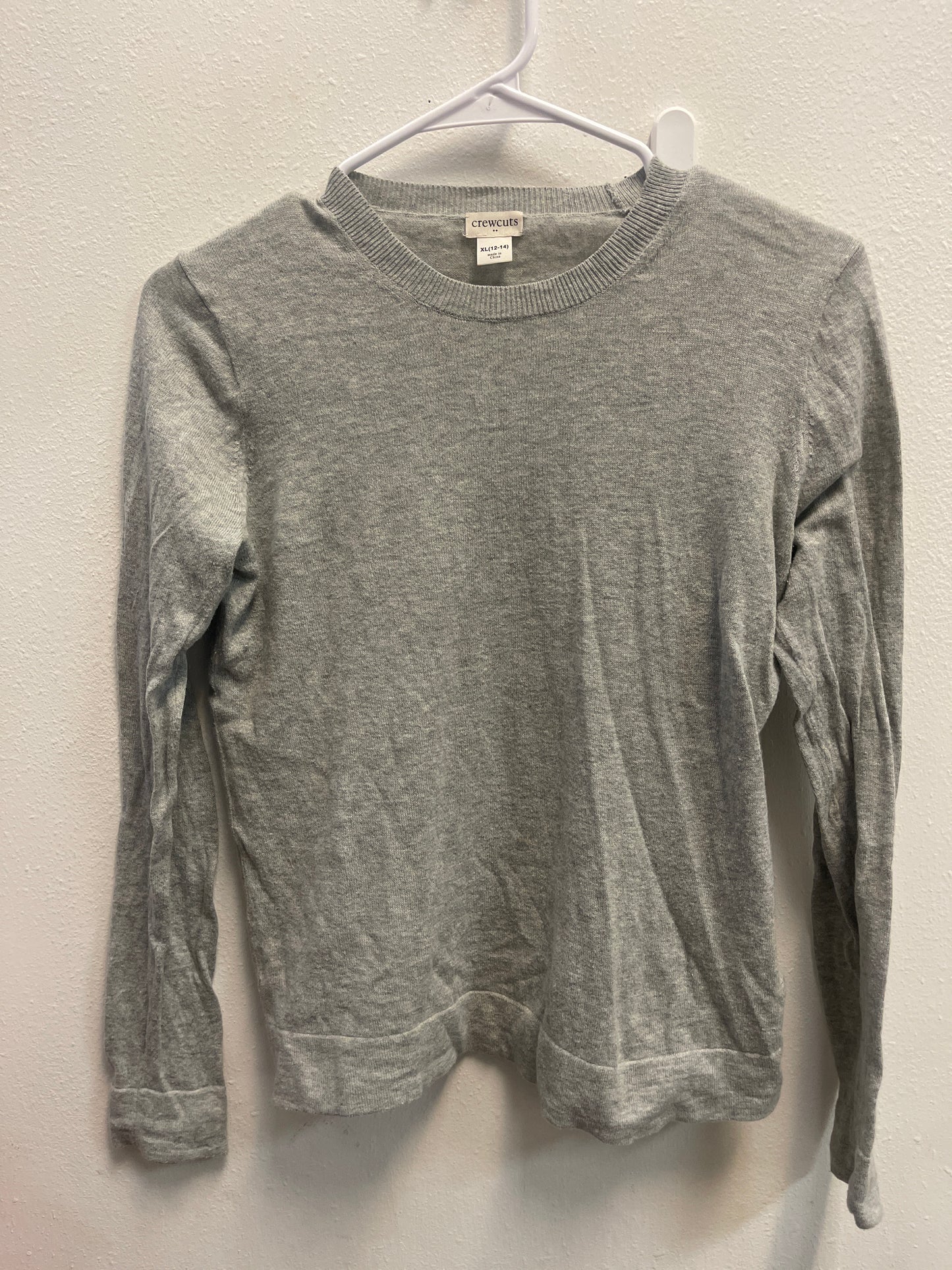 XL 12/14 Crewcuts Gray Sweater