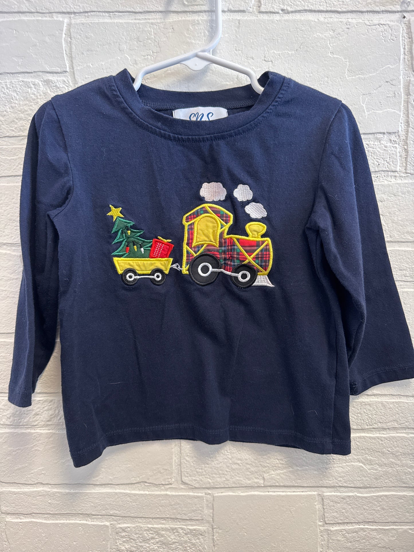 3t Embroidered Plaid Train Long Sleeve