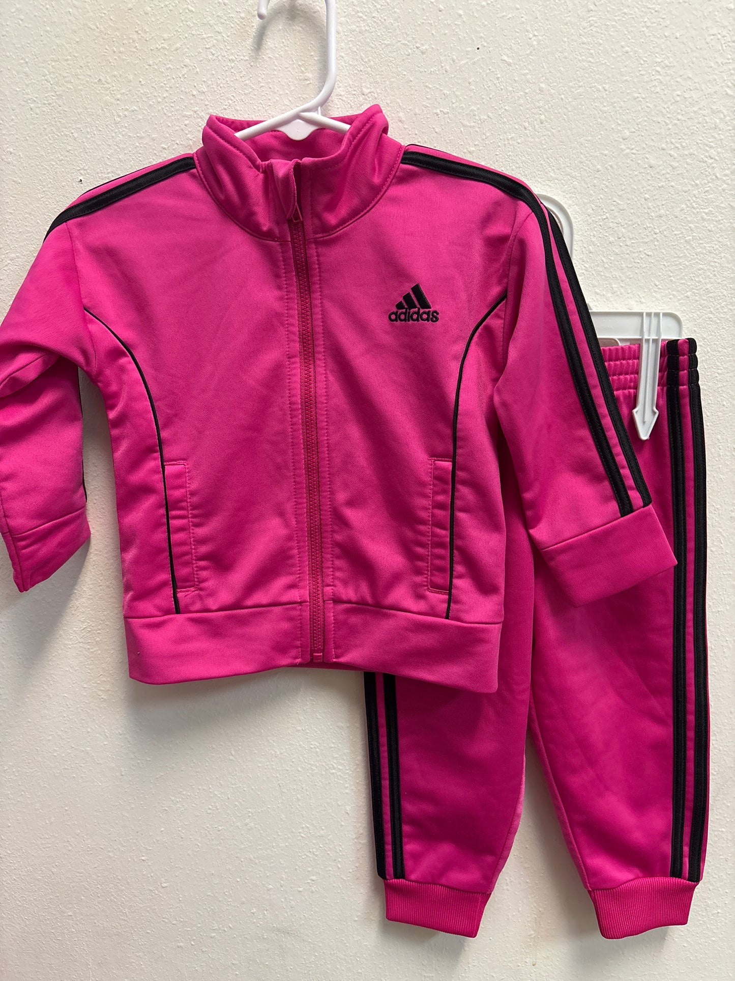 12m Fuchsia Black Adidas Outfit