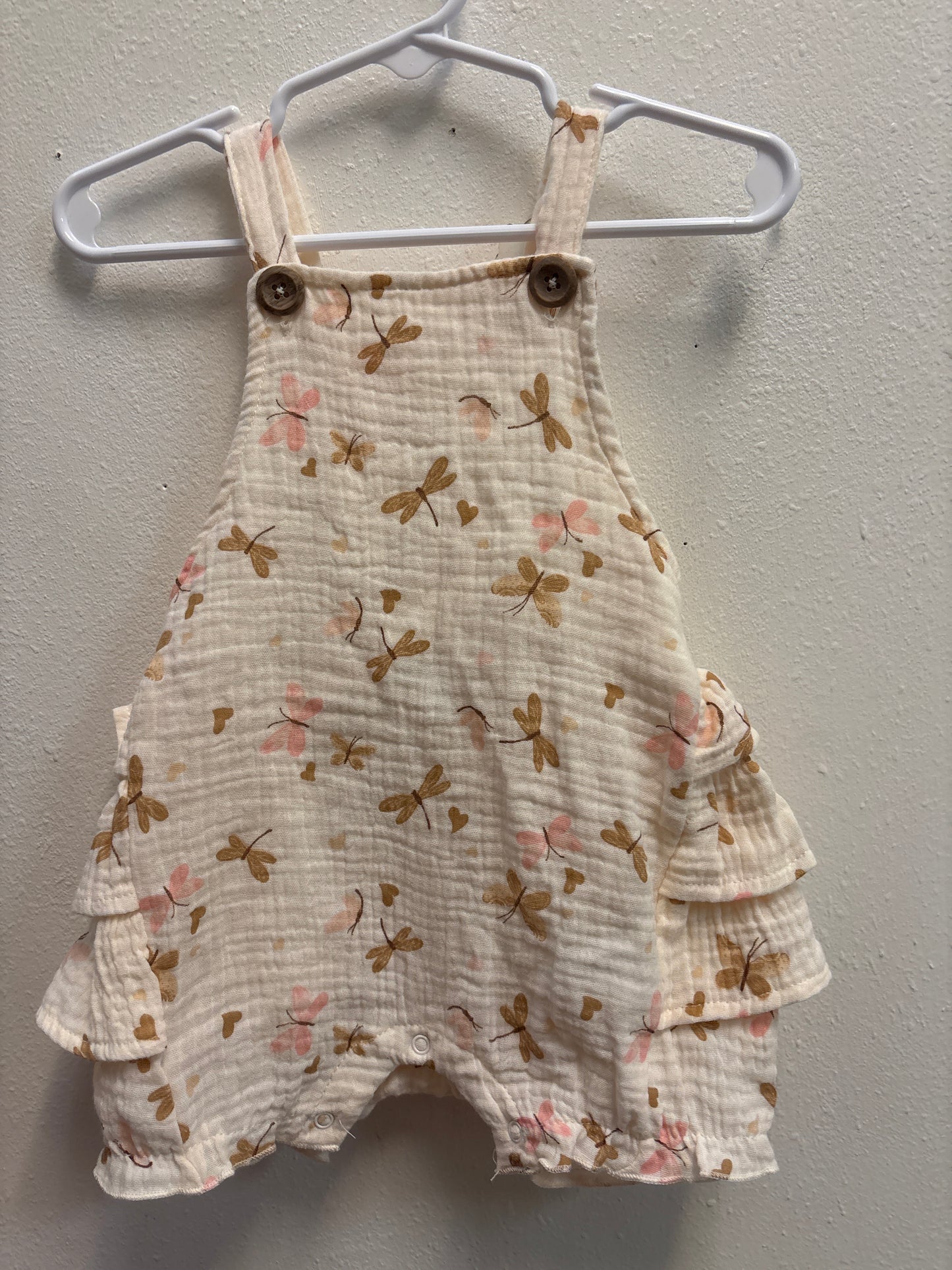 18m Gauze Butterfly Romper